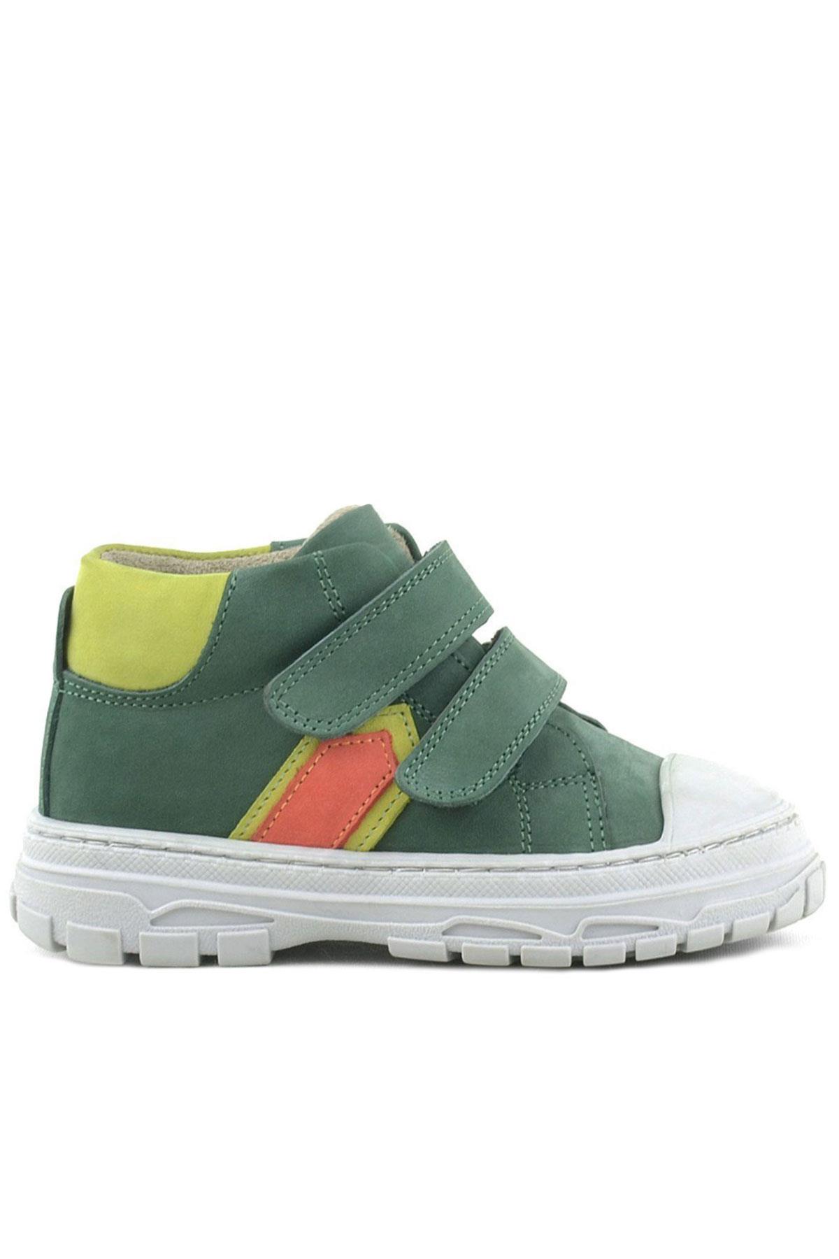 Rakerplus Tails Genuine Leaher Green Kids Sport Boots
