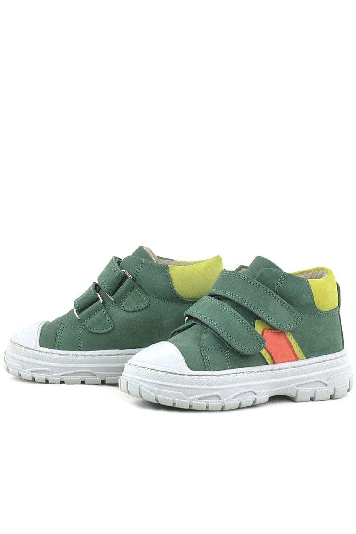 Rakerplus Tails Genuine Leaher Green Kids Sport Boots