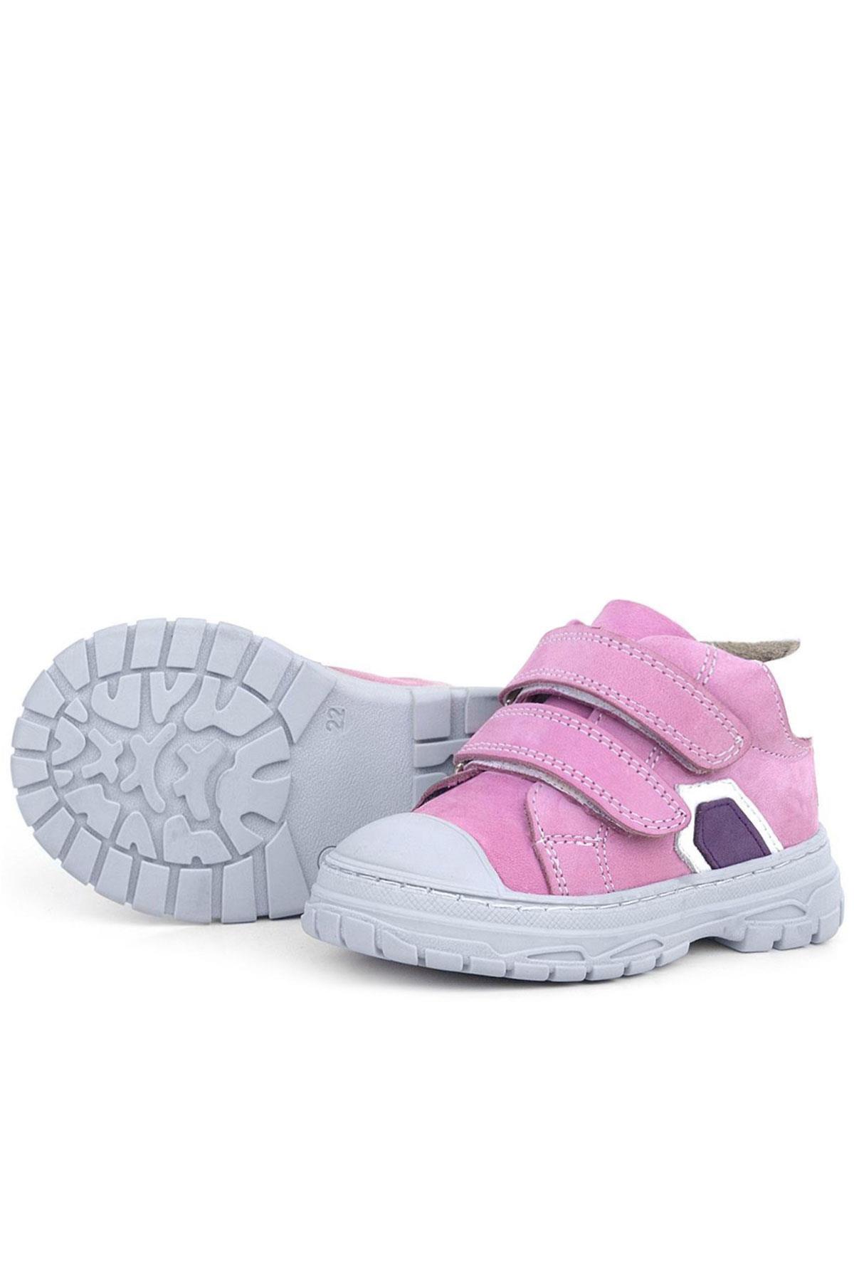 Rakerplus Tails Hakiki Deri Pembe Cırtlı Çocuk Spor Bot