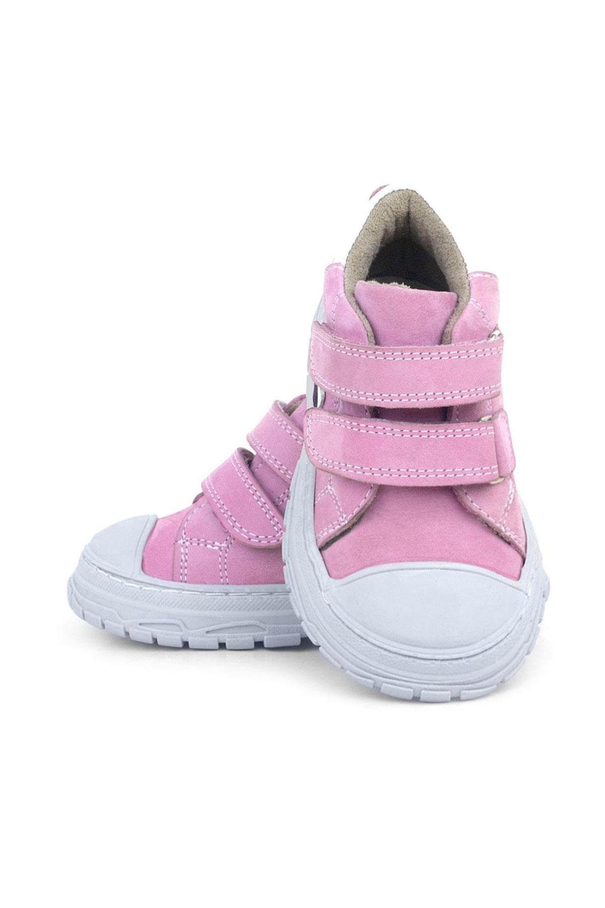 Rakerplus Tails Hakiki Deri Pembe Cırtlı Çocuk Spor Bot