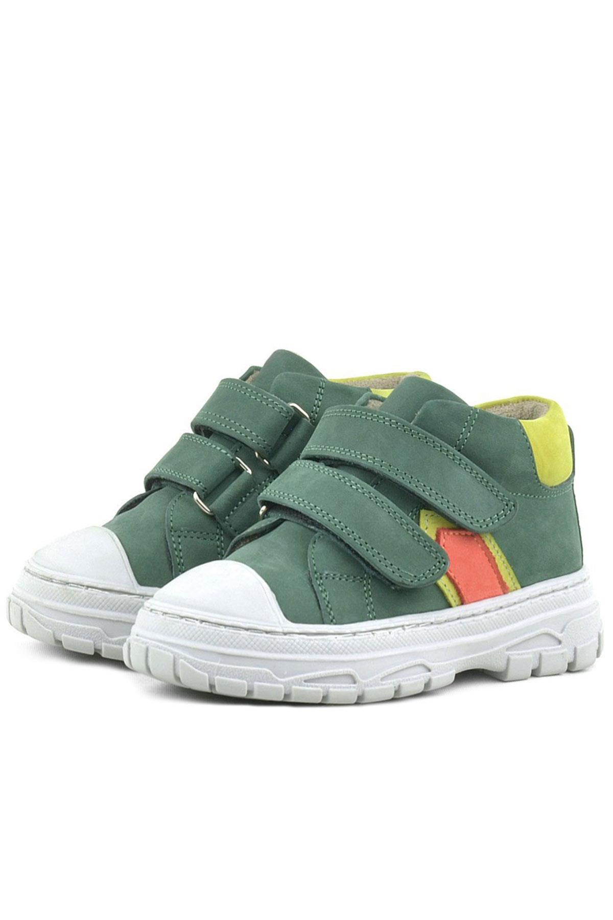 Rakerplus Tails Genuine Leaher Green Kids Sport Boots