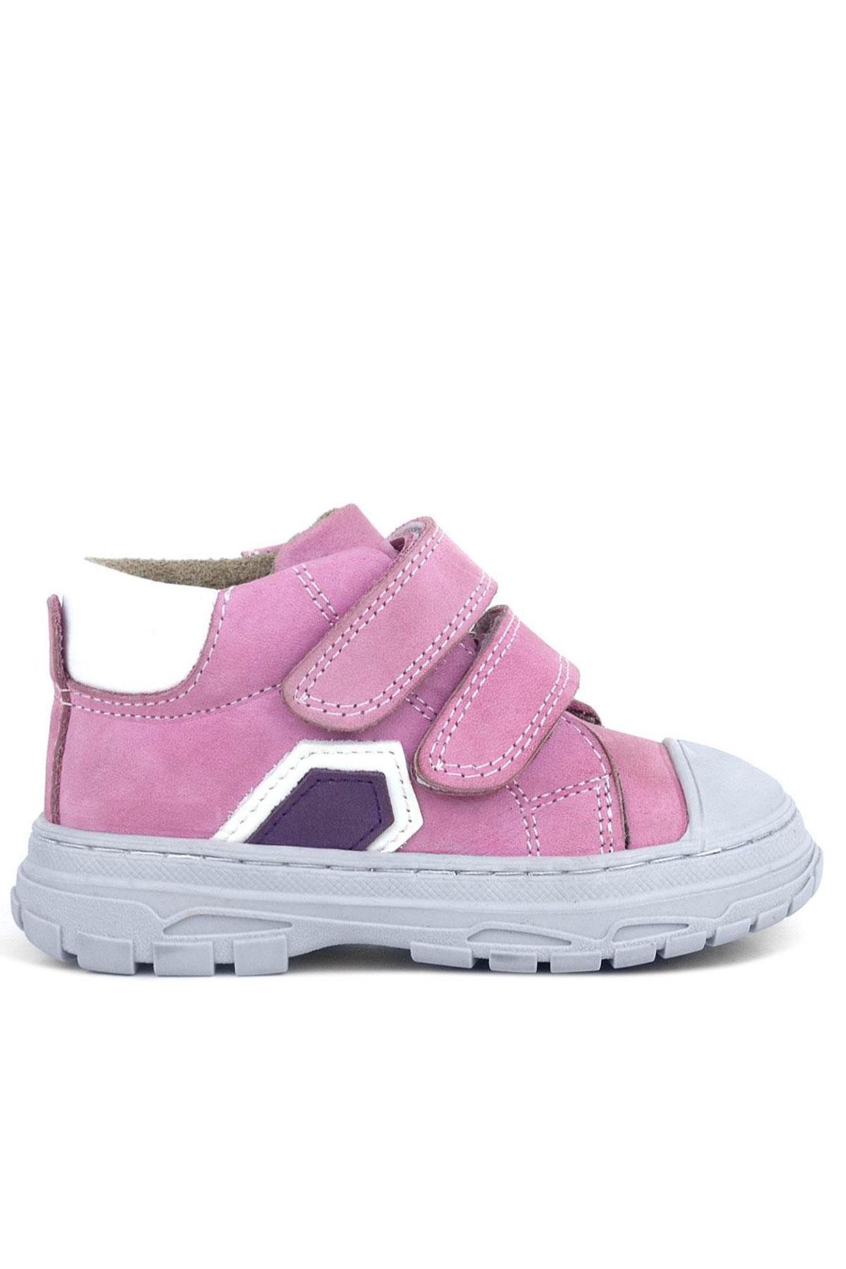 Rakerplus Tails Hakiki Deri Pembe Cırtlı Çocuk Spor Bot