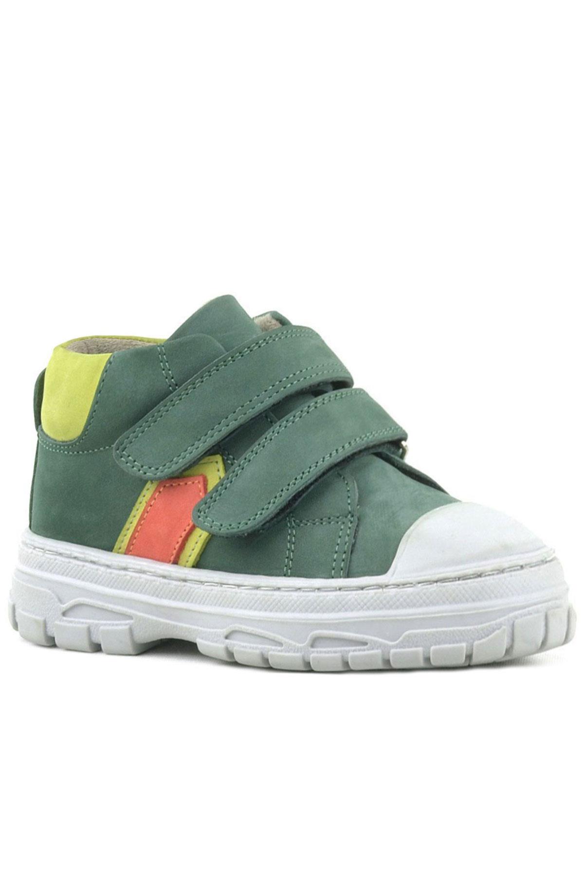 Rakerplus Tails Genuine Leaher Green Kids Sport Boots