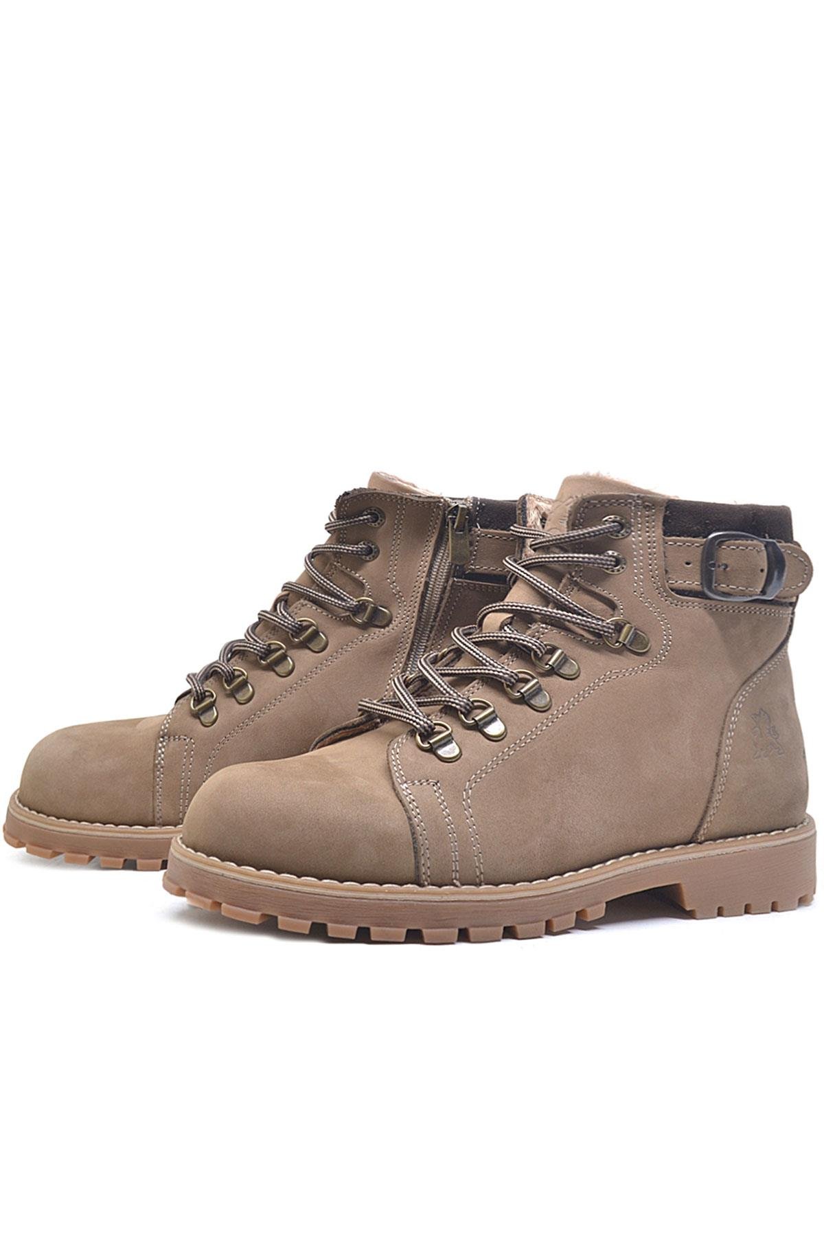 Rakerplus Griffon Hakiki Deri Vizon Fermuarlı Çocuk Bot