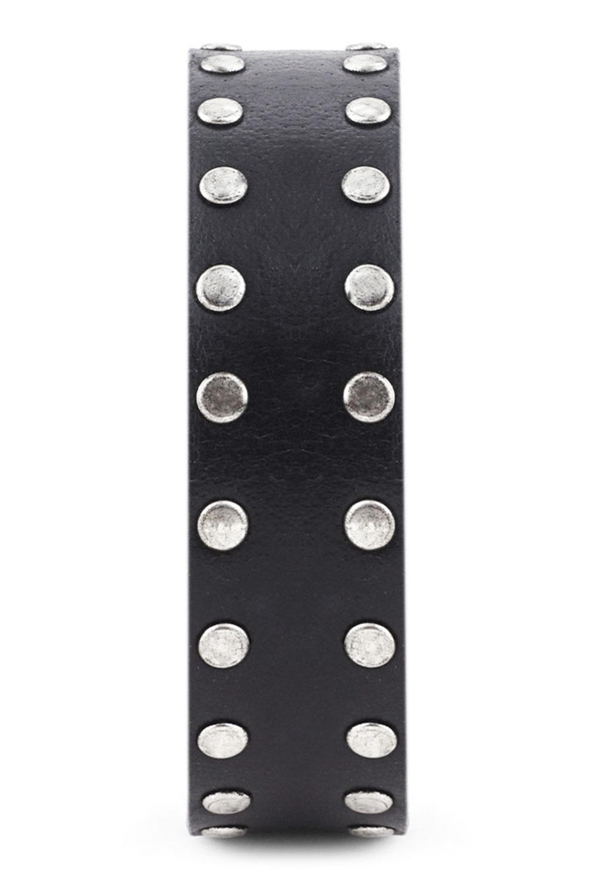 Rakerplus Hakiki Manda Derisi Siyah Metal Detaylı Kız Çocuk Kemer