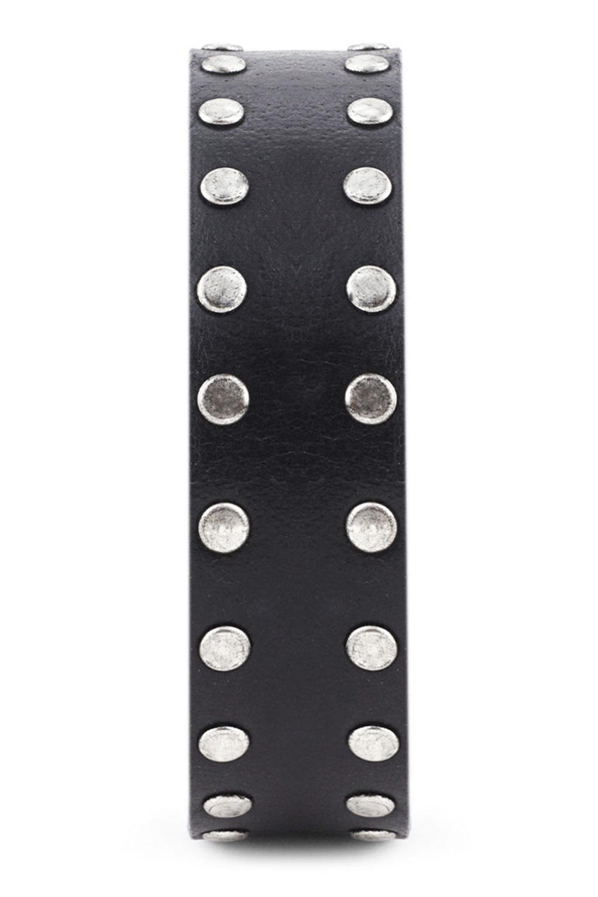 Rakerplus Hakiki Manda Derisi Siyah Metal Detaylı Kız Çocuk Kemer