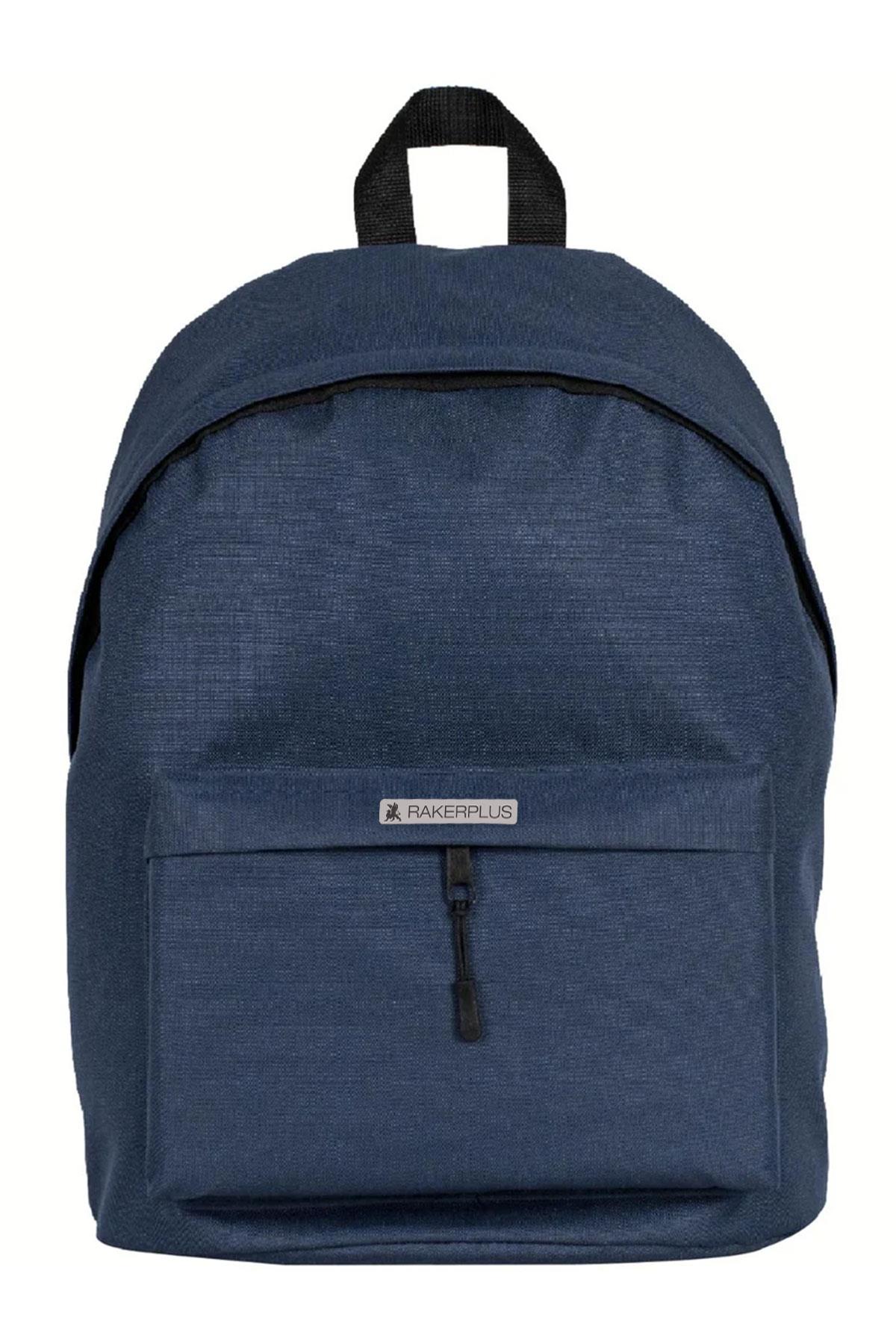 Rakerplus Lacivert 42x29x14 cm Unisex Klasik Sırt Okul Çantası RC-0002-L