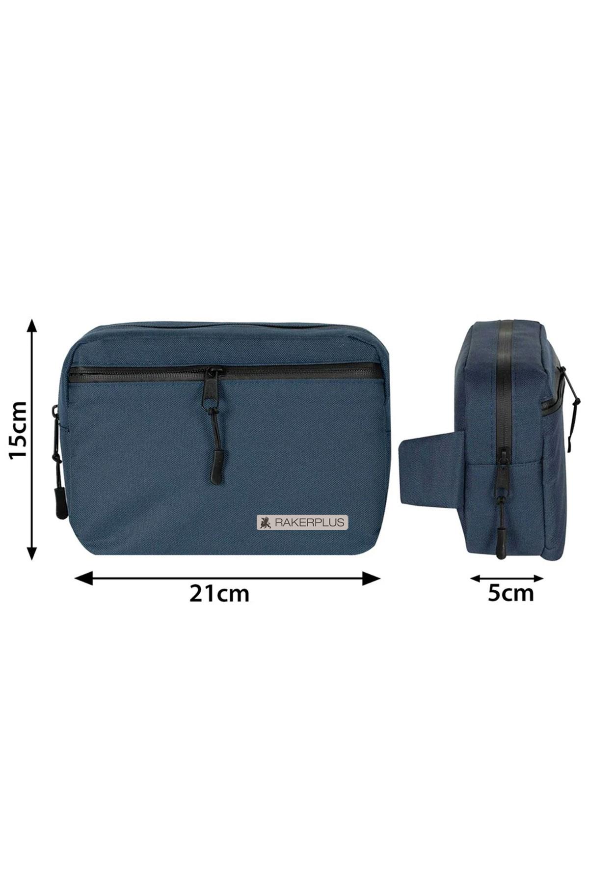 Rakerplus Lacivert Unisex Minimal 21x15x5 cm Bel ve Göğüs Çantası RC-0001-L