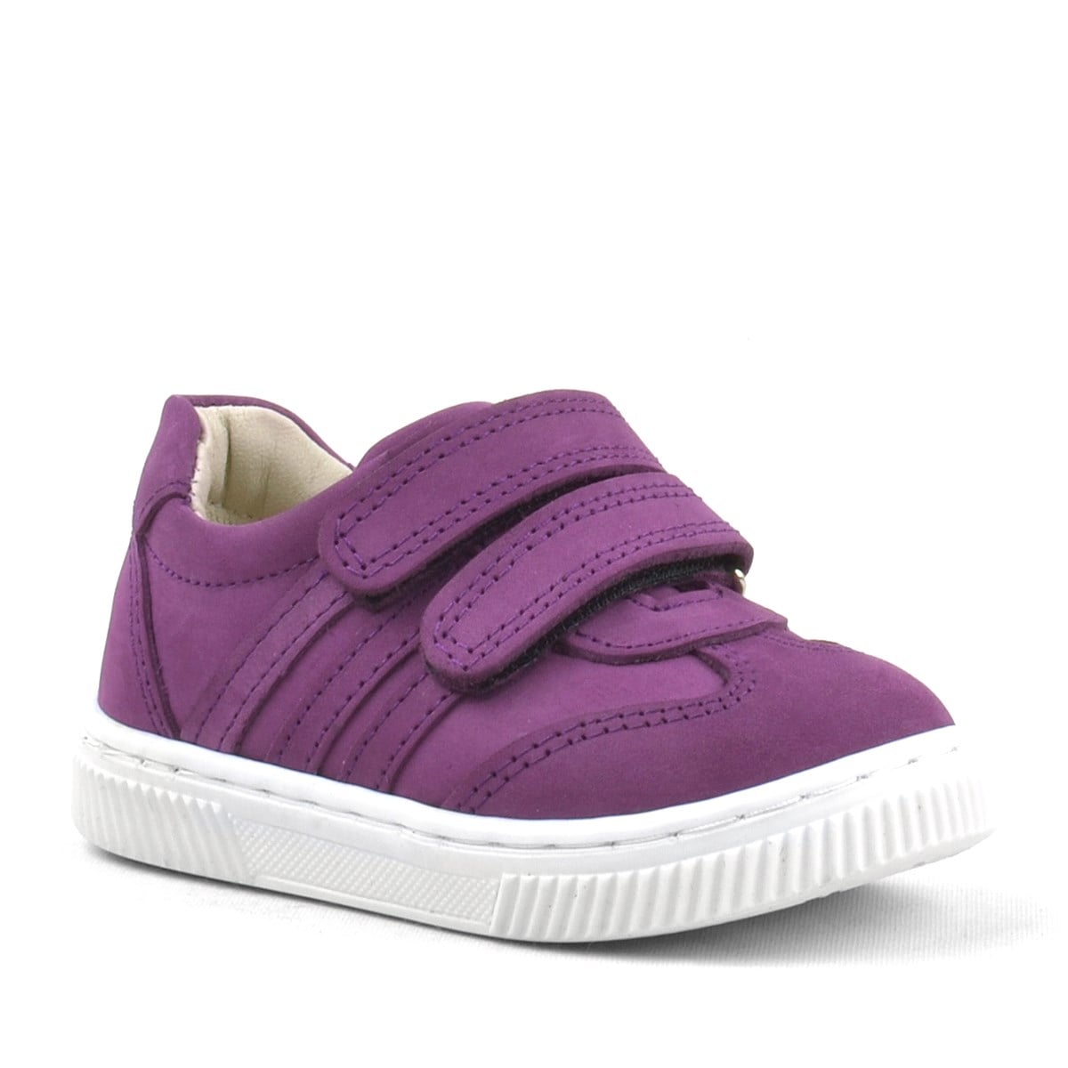 Rakerplus Paw Hakiki Deri Mor Cırtlı Bebek Spor Ayakkabı Sneaker