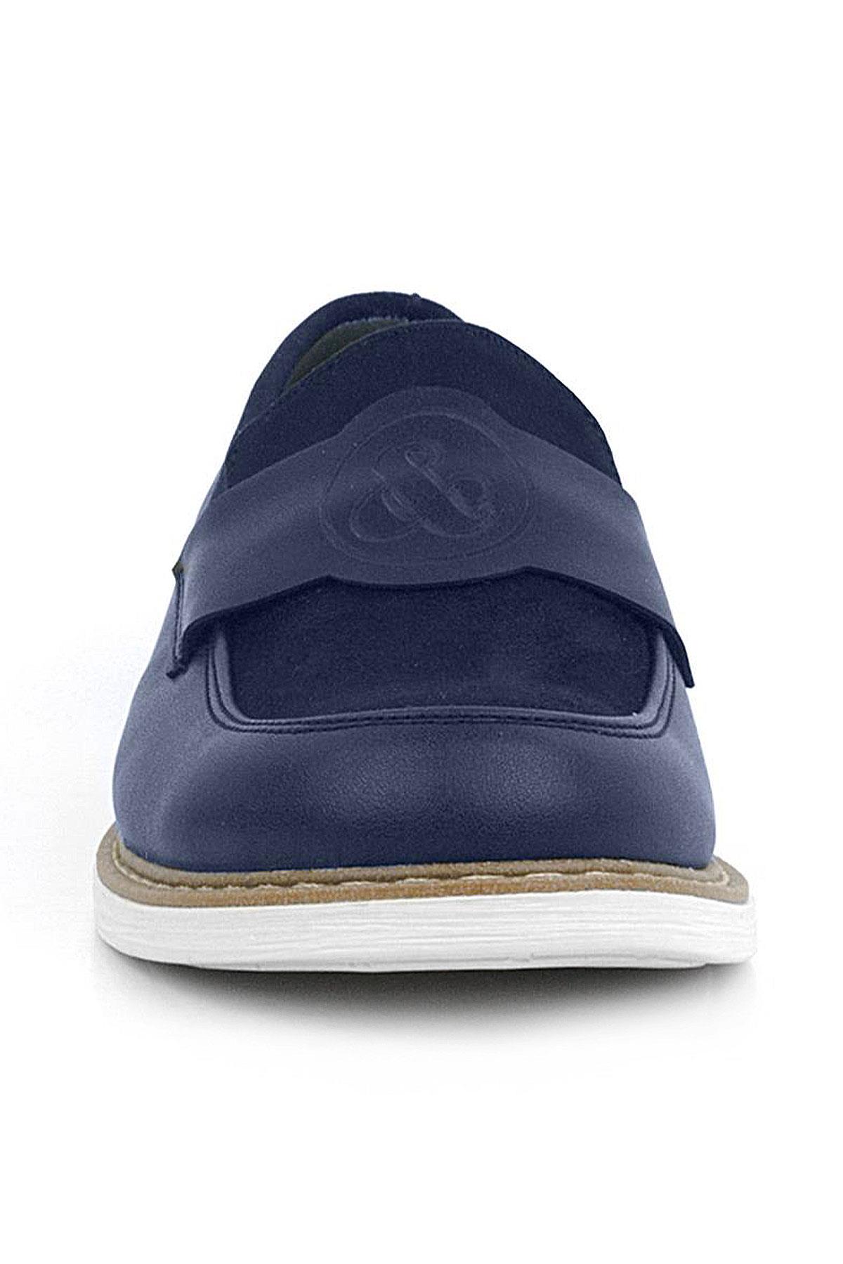 Rakerplus Pixel Lacivert Loafer Çocuk Klasik Okul Ayakkabı 3059-LCN.31
