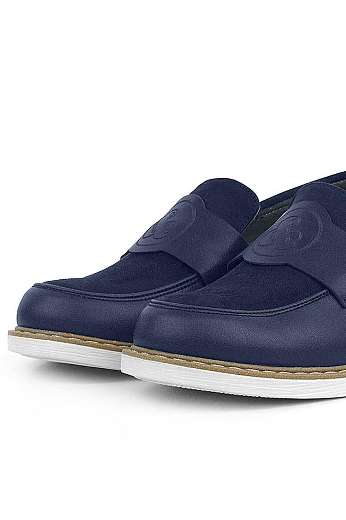 Rakerplus Pixel Lacivert Loafer Çocuk Klasik Okul Ayakkabı 3059-LCN.31
