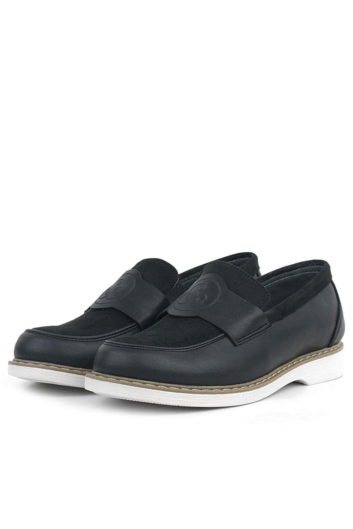 Rakerplus Pixel Siyah Loafer Çocuk Klasik Okul Ayakkabı 3059-SCN.31