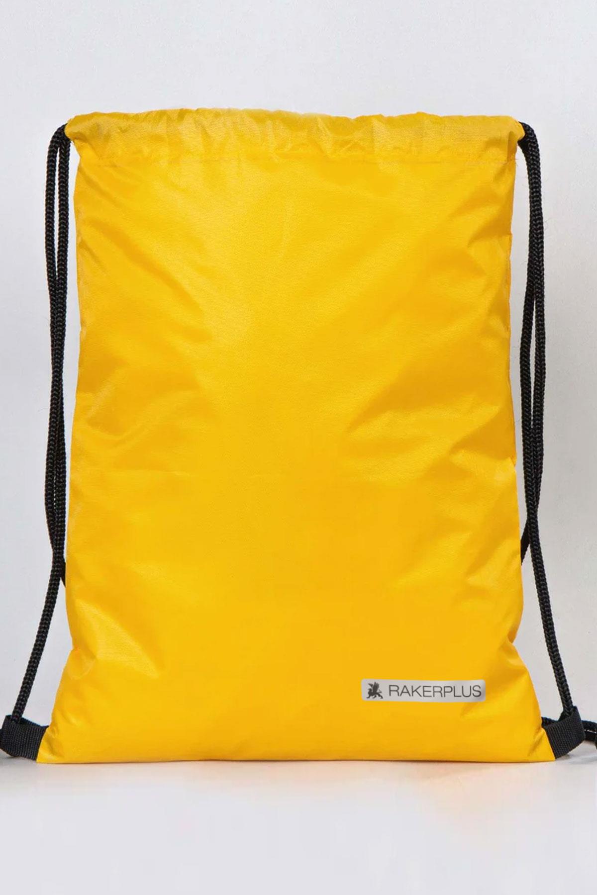 Rakerplus Sarı 32x45 cm Su Geçirmez Büzgülü Krampon ve Spor Çantası RC-0007-SA