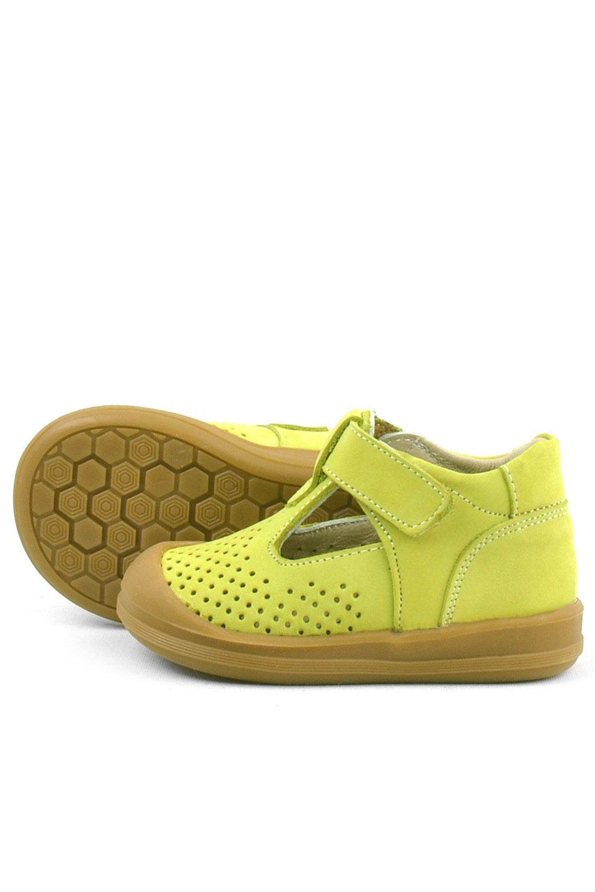 Rakerplus Shaun Hakiki Deri Fıstık Yeşili Cırtlı Anatomik Bebek Sandalet R620-YA.19