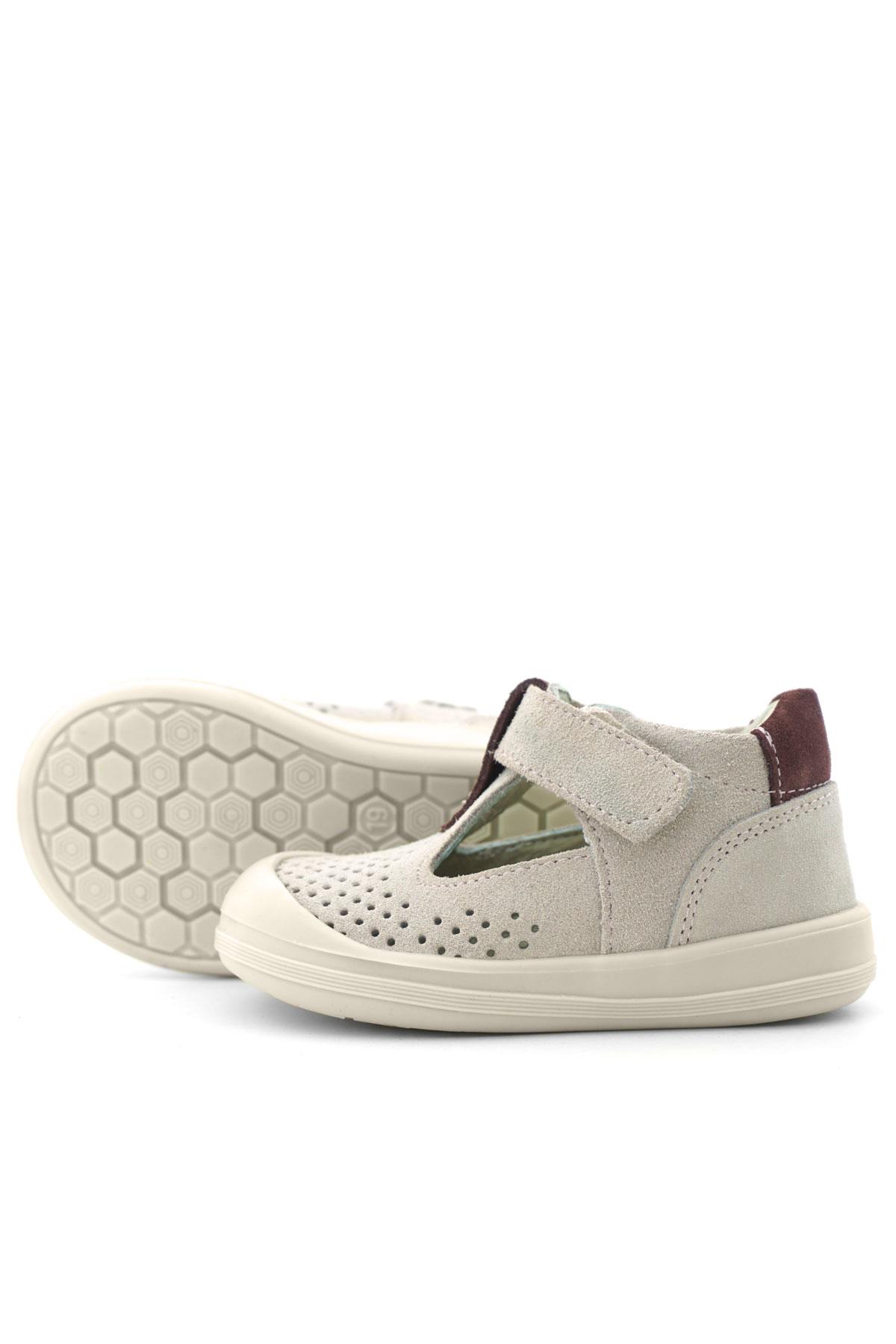 Rakerplus Shaun Hakiki Deri Lila Mor Cırtlı Anatomik Bebek Sandalet R620-LIMO.25