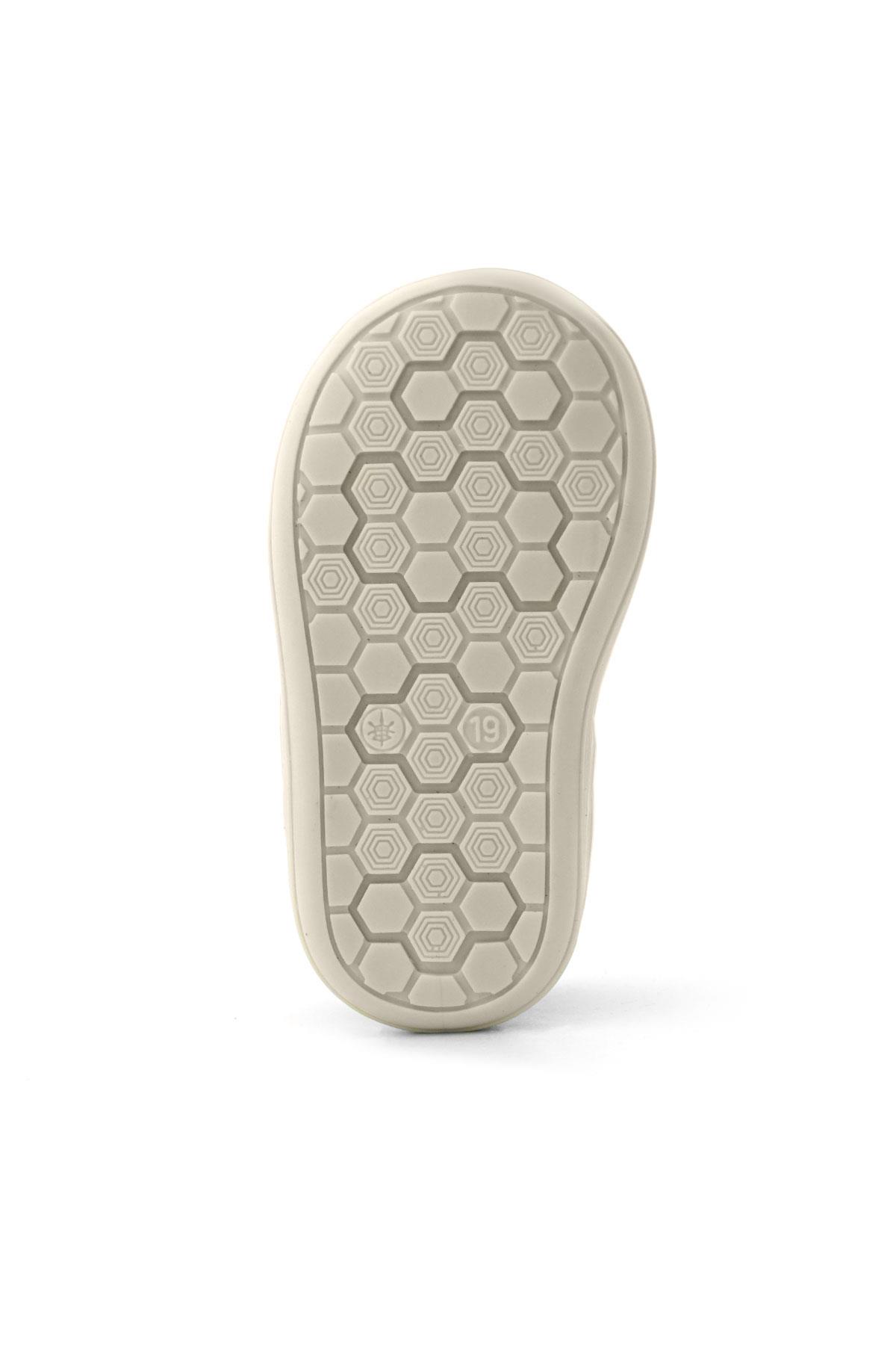 Rakerplus Shaun Hakiki Deri Mor Beyaz Cırtlı Anatomik Bebek Sandalet R620-MOBE.25