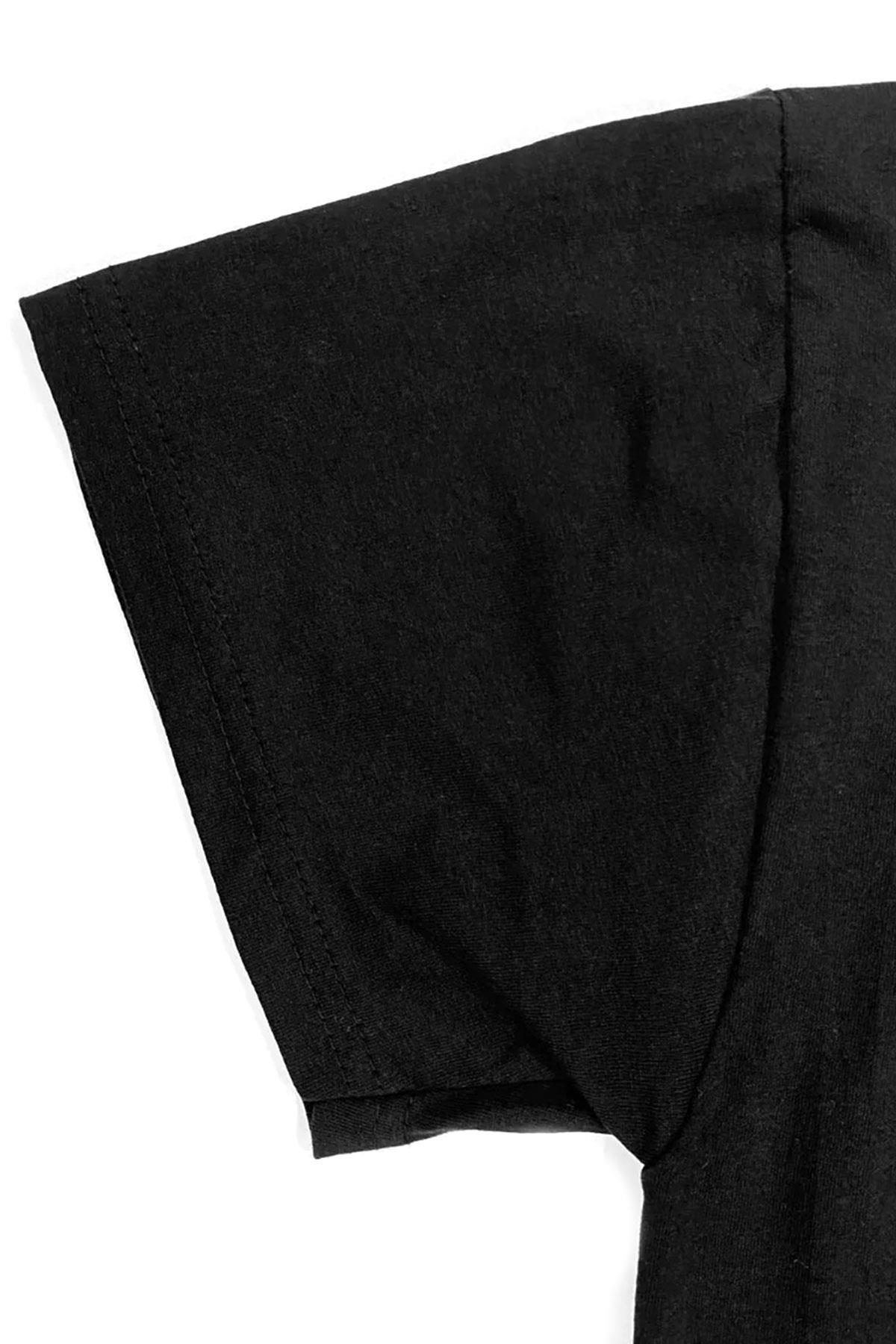 Rakerplus Siyah %100 Pamuk Unisex Kısa Kollu Çocuk Tişört CTS-001-S.XL