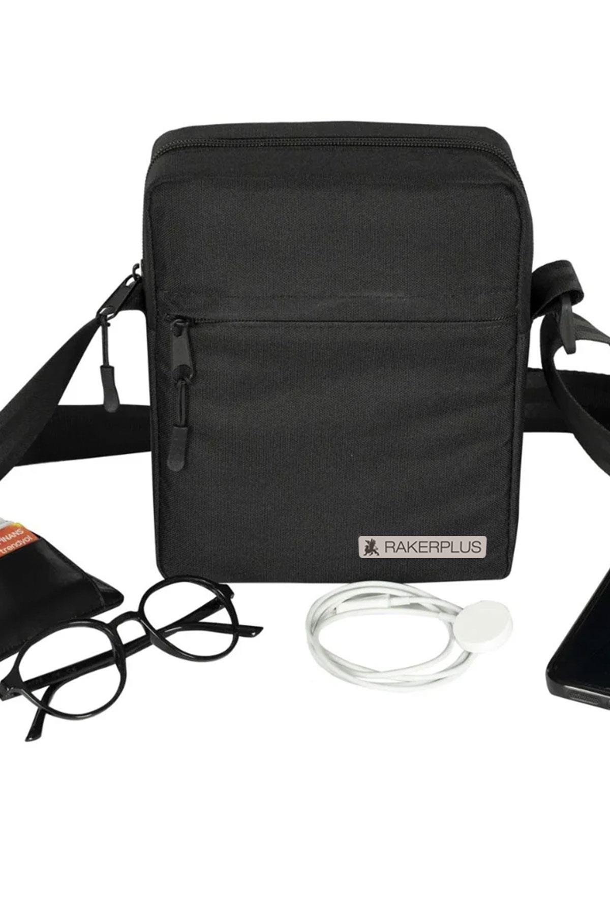 Rakerplus Siyah 20x16x8 cm Unisex Omuz Çantası RC-0003-S