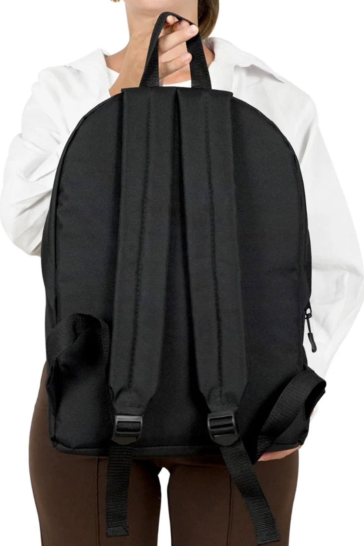 Rakerplus Siyah 42x29x14 cm Unisex Klasik Sırt Okul Çantası RC-0002-S