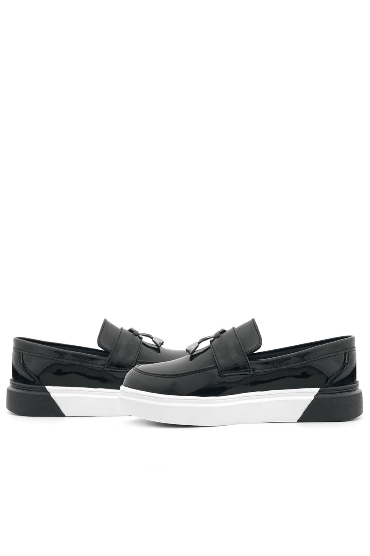 Rakerplus Siyah Rugan Tokalı Çocuk Klasik Ayakkabı X3054-SR.35