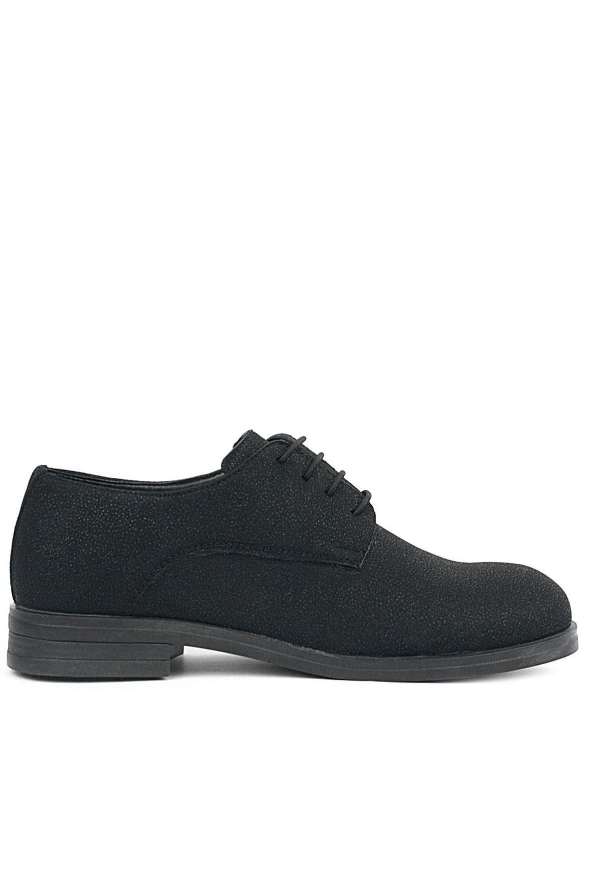 Rakerplus Black Shiny Laced Up Suit Classic Shoes For Boy 3020-SSIM-B.26