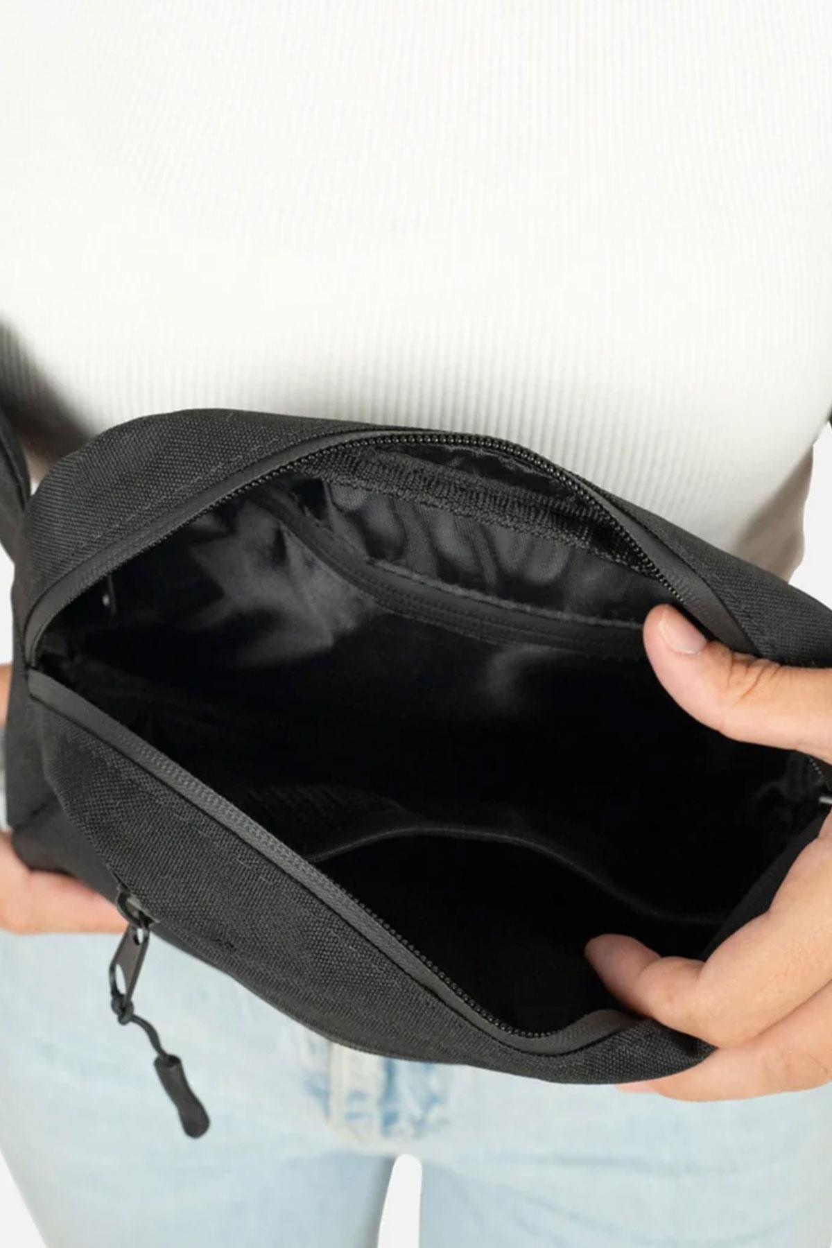 Rakerplus Siyah Unisex Minimal 21x15x5 cm Bel ve Göğüs Çantası RC-0001-S