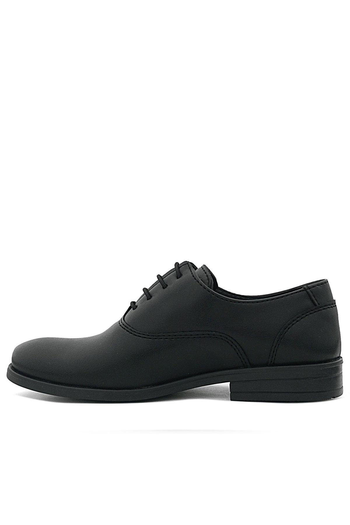 Rakerplus Smokin Siyah Mat Bağcıklı Çocuk Klasik Ayakkabısı 3000-SM-B.35