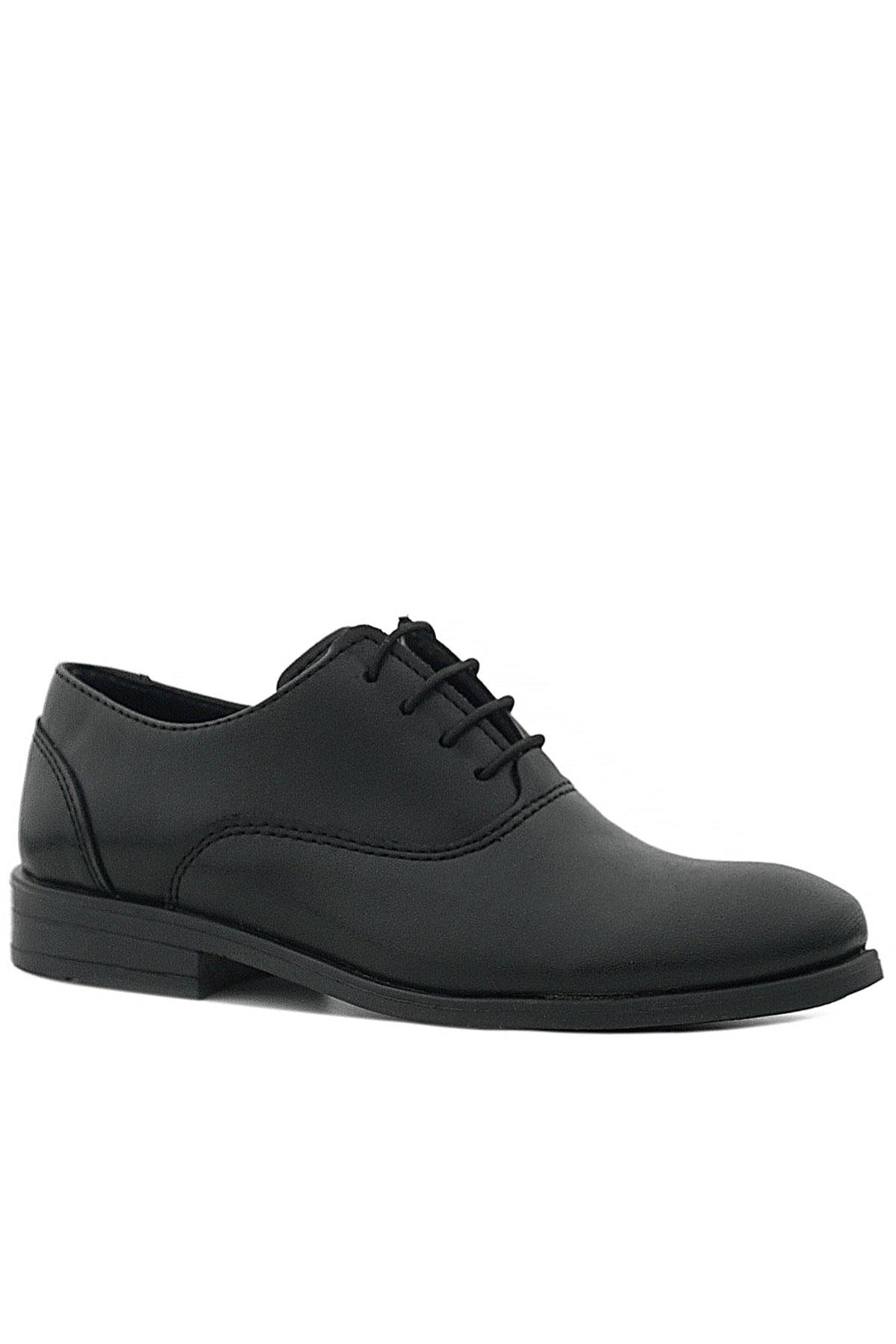 Rakerplus Smokin Siyah Mat Bağcıklı Çocuk Klasik Ayakkabısı 3000-SM-B.35