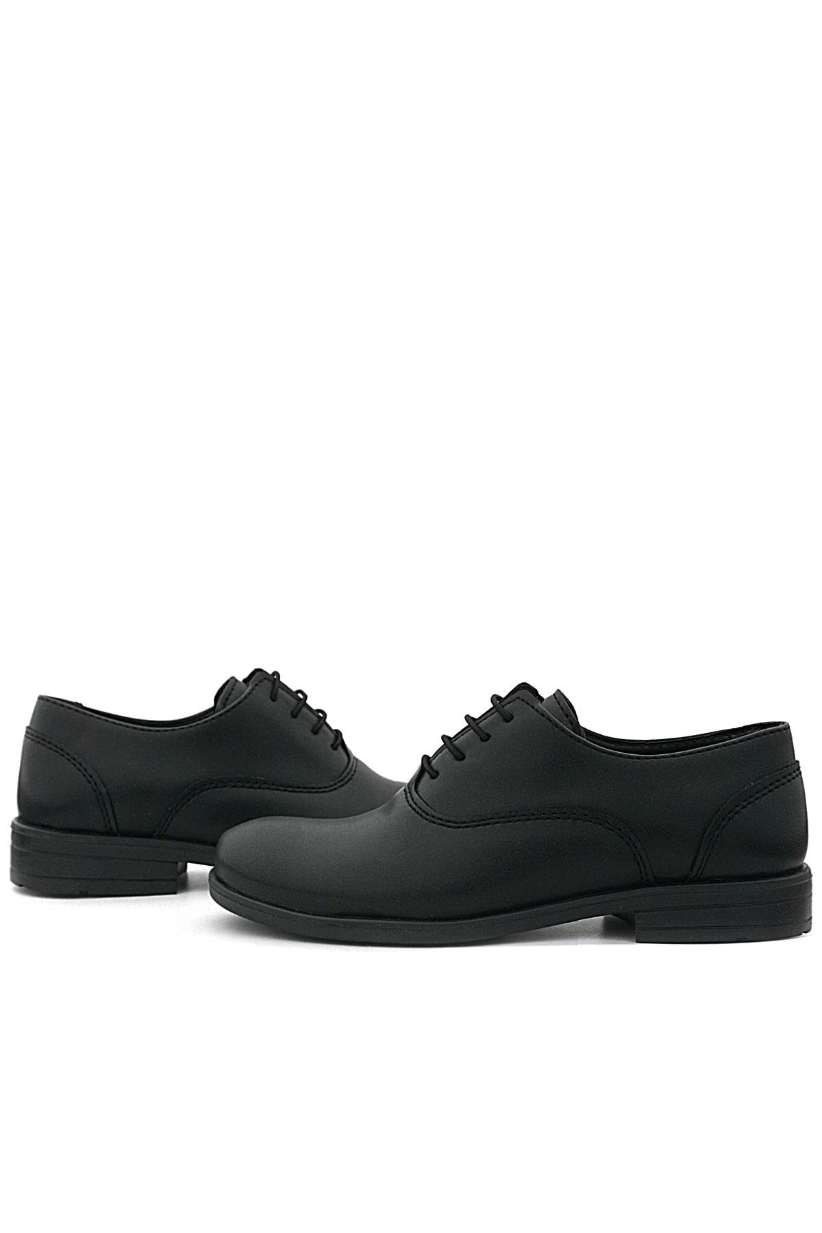 Rakerplus Smokin Siyah Mat Bağcıklı Çocuk Klasik Ayakkabısı 3000-SM-B.35