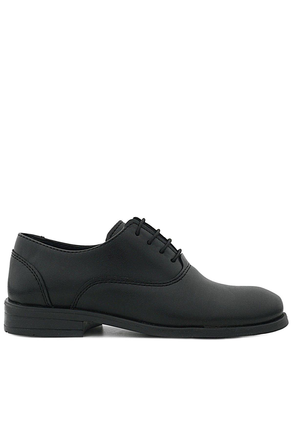 Rakerplus Smokin Siyah Mat Bağcıklı Çocuk Klasik Ayakkabısı 3000-SM-B.35