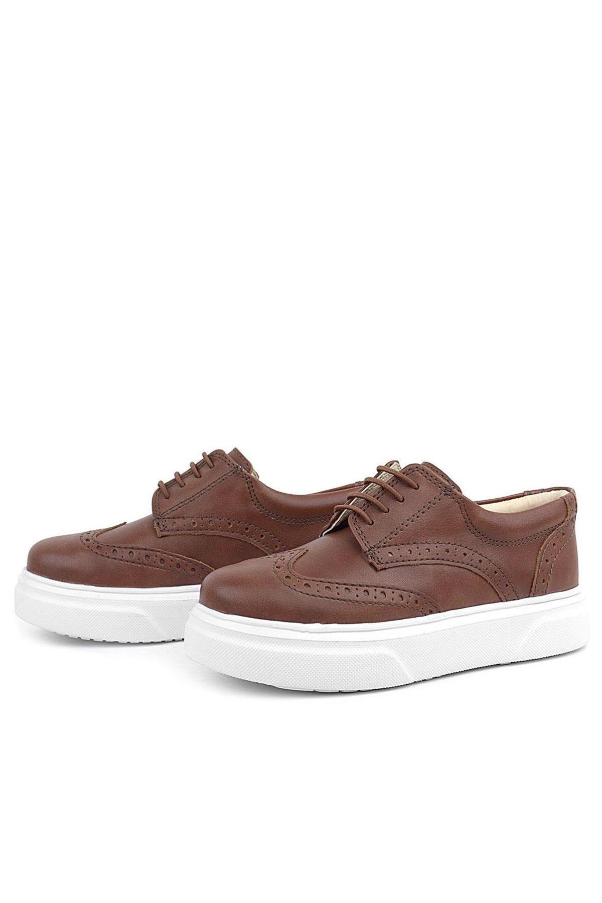 Rakerplus Tabac White Sole Oxford Boys Classic Shoes 3074-TAB-B.26