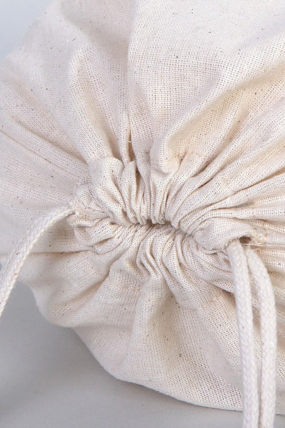 Rakerplus Tbons Özel Tasarım 30x40 cm Ham Bez Büzgülü Ayakkabı Torbası RC-0005-KRTB