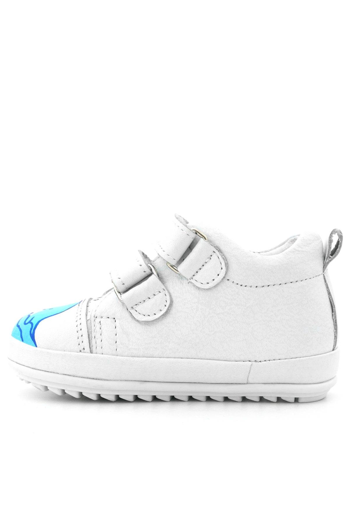 Rakerplus Tbons Özel Tasarım Scrat Hakiki Deri Beyaz İlk Adım Ayakkabısı R410-BTB.22