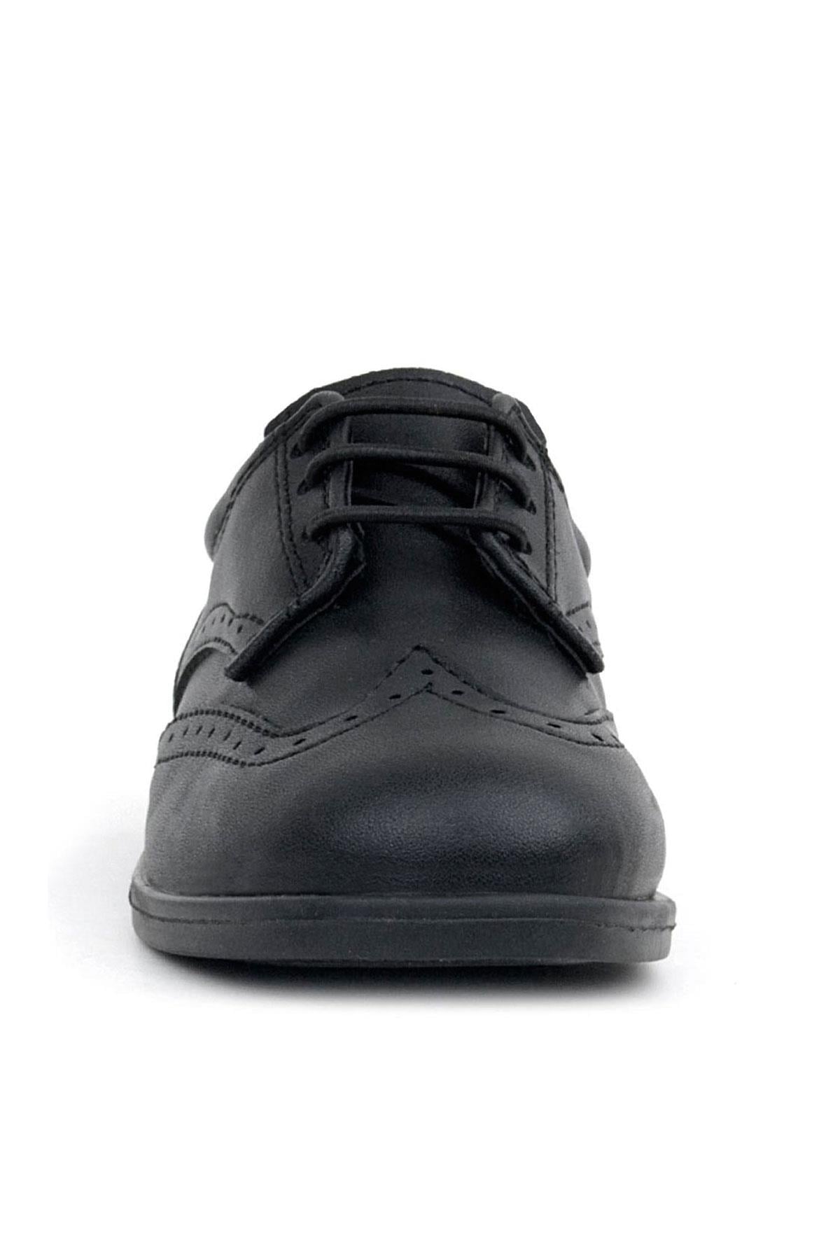 Rakerplus Titan Black Matte Laced Up Baby Boy Shoes 3060-SM-B.22