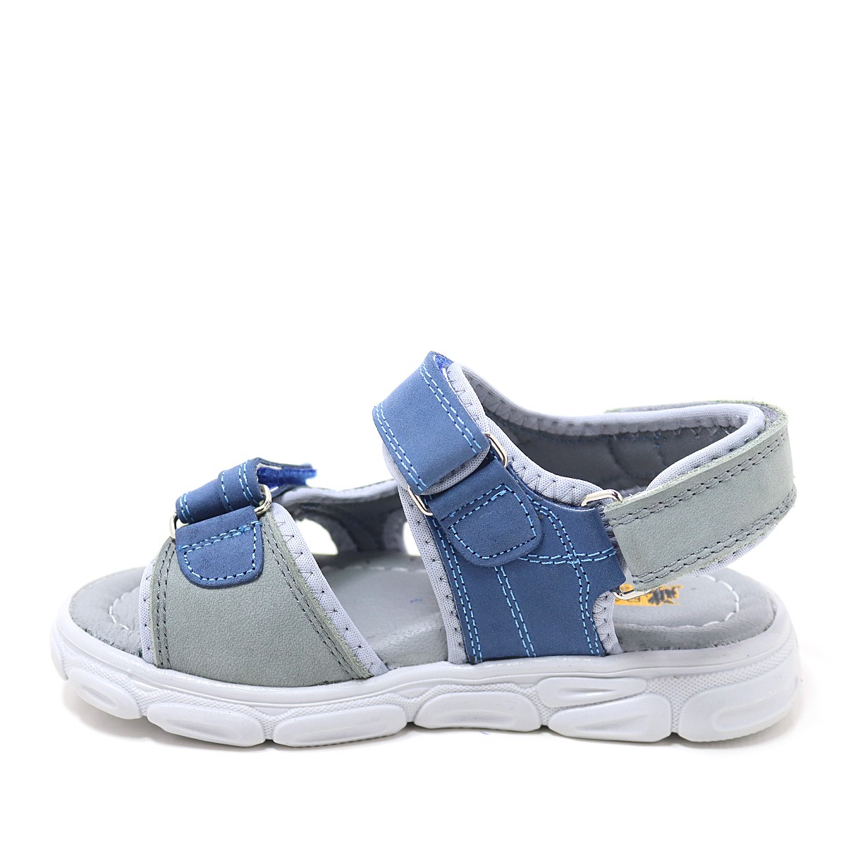 Rakerplus Wisps Genuine Leather Gray Blue Kids Sandals