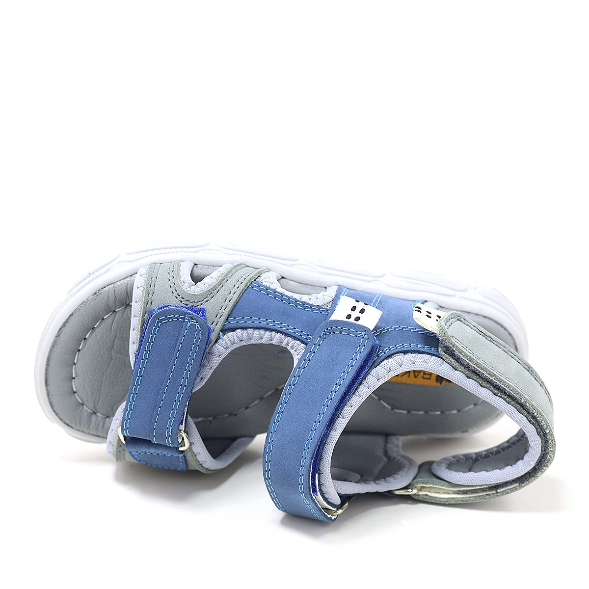 Rakerplus Wisps Genuine Leather Gray Blue Kids Sandals