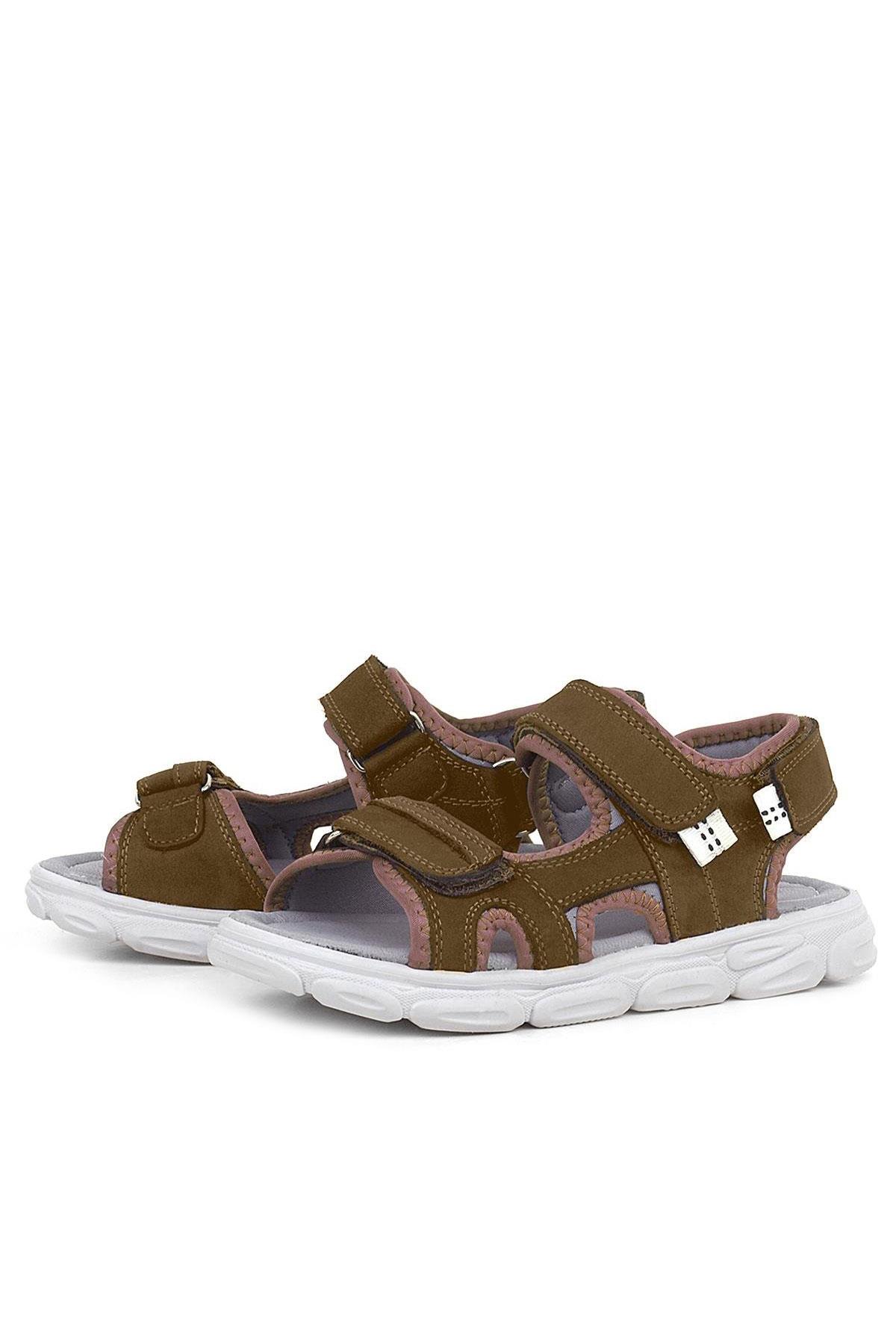 Rakerplus Wisps Genuine Leather Tabac Brown Kids Sandals Shoes 10455-KTAB.26