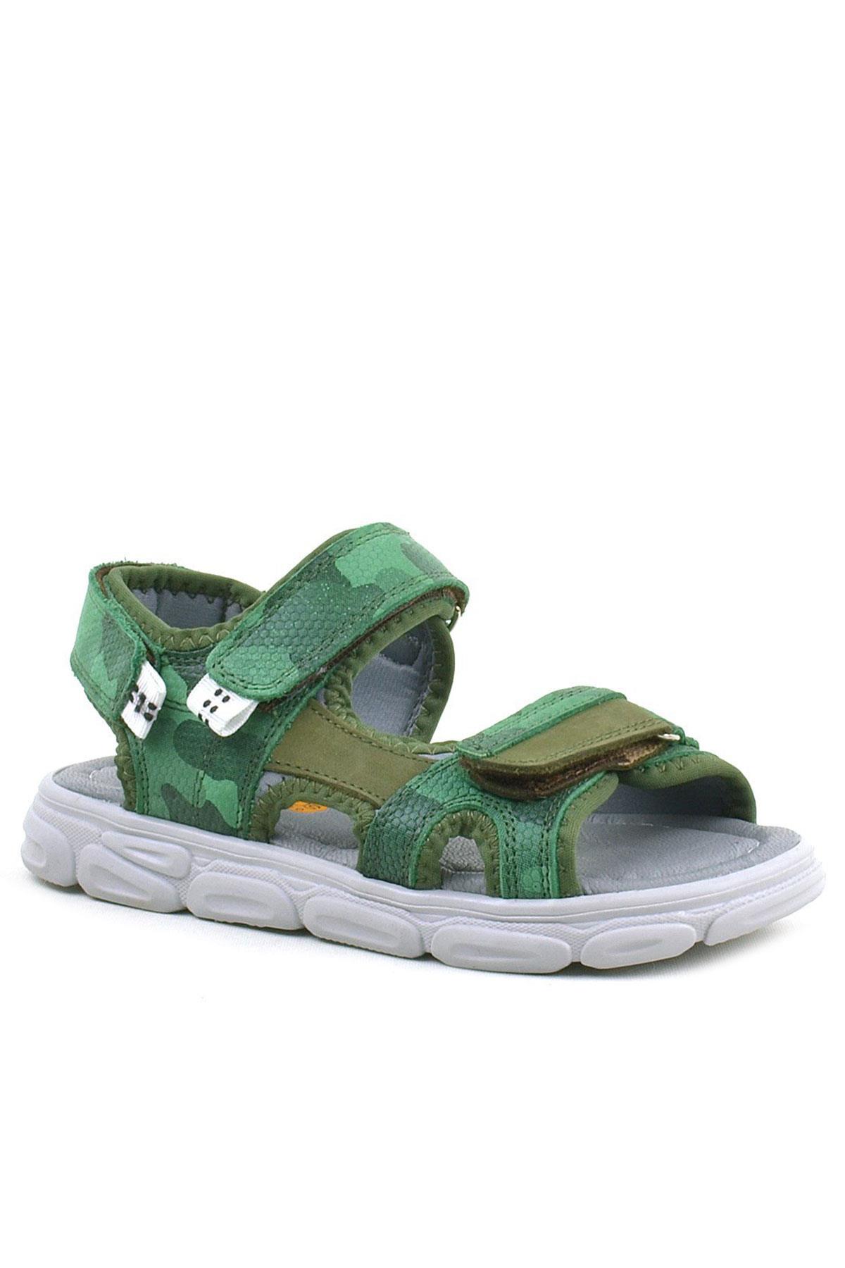Rakerplus Wisps Genuine Leather Green Camouflage Kids Sandals 10455-YHK.26