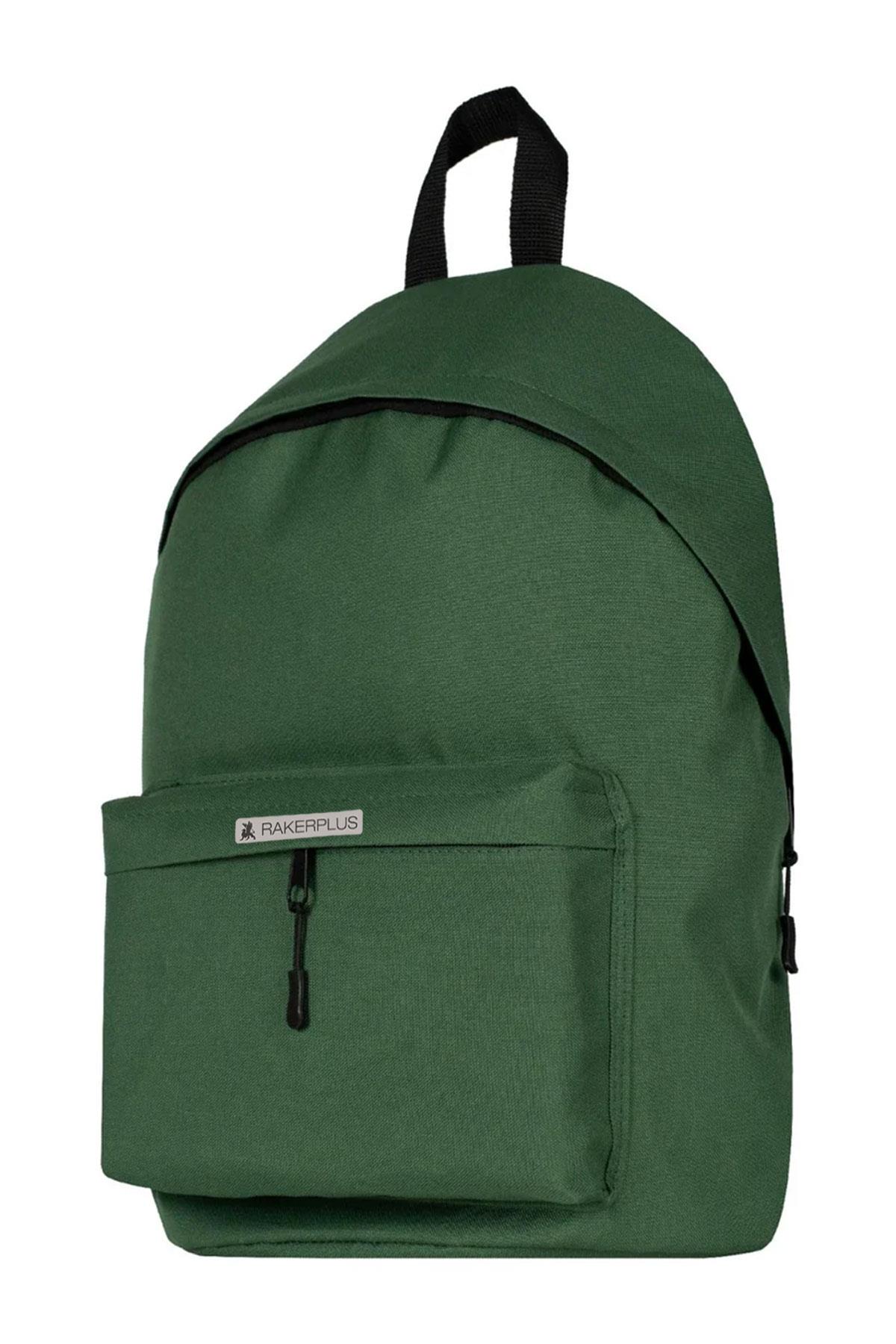 Rakerplus Yeşil 42x29x14 cm Unisex Klasik Sırt Okul Çantası RC-0002-Y