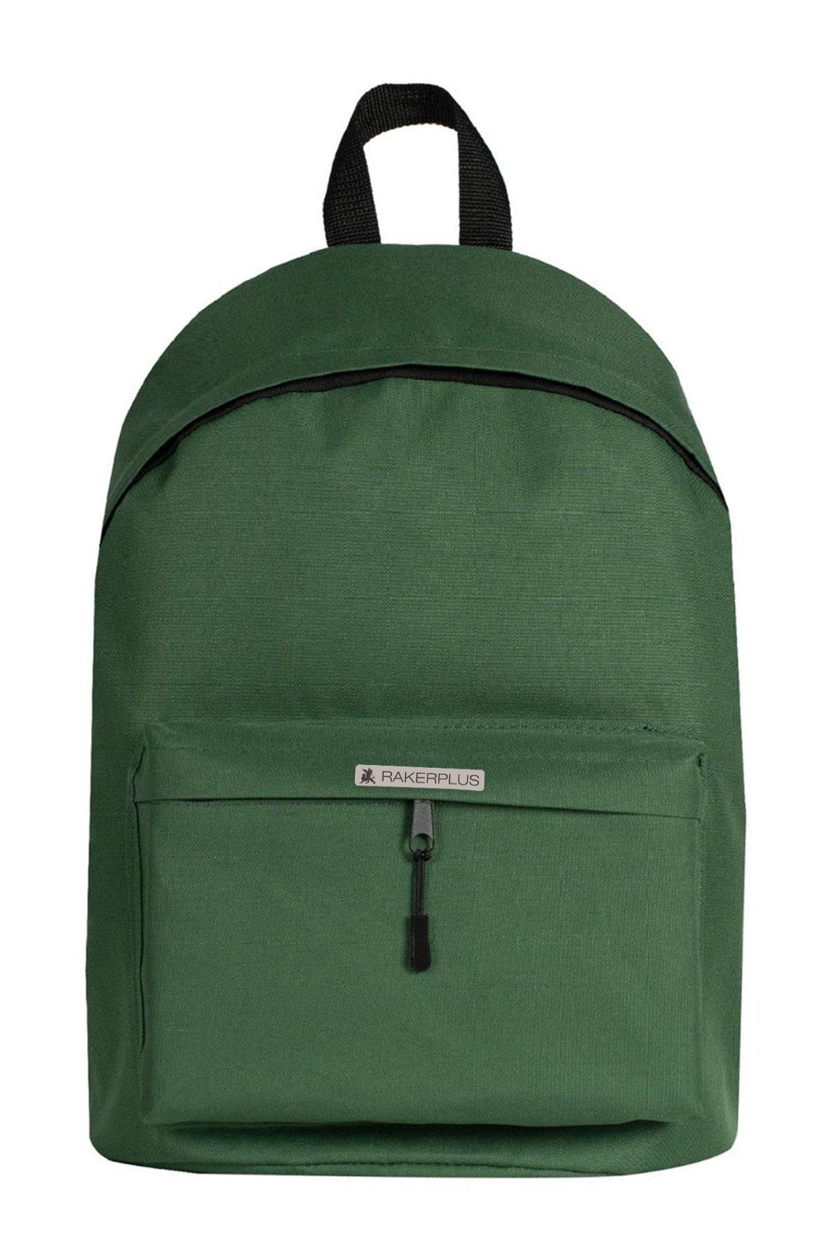 Rakerplus Yeşil 42x29x14 cm Unisex Klasik Sırt Okul Çantası RC-0002-Y