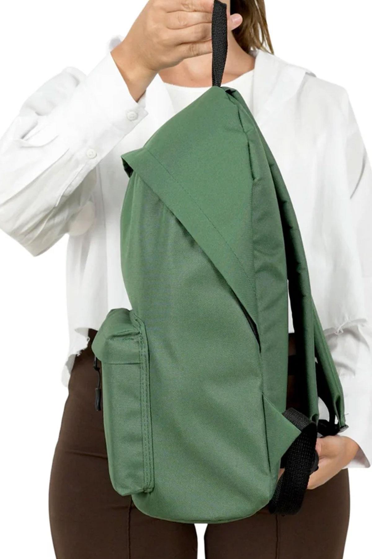 Rakerplus Yeşil 42x29x14 cm Unisex Klasik Sırt Okul Çantası RC-0002-Y