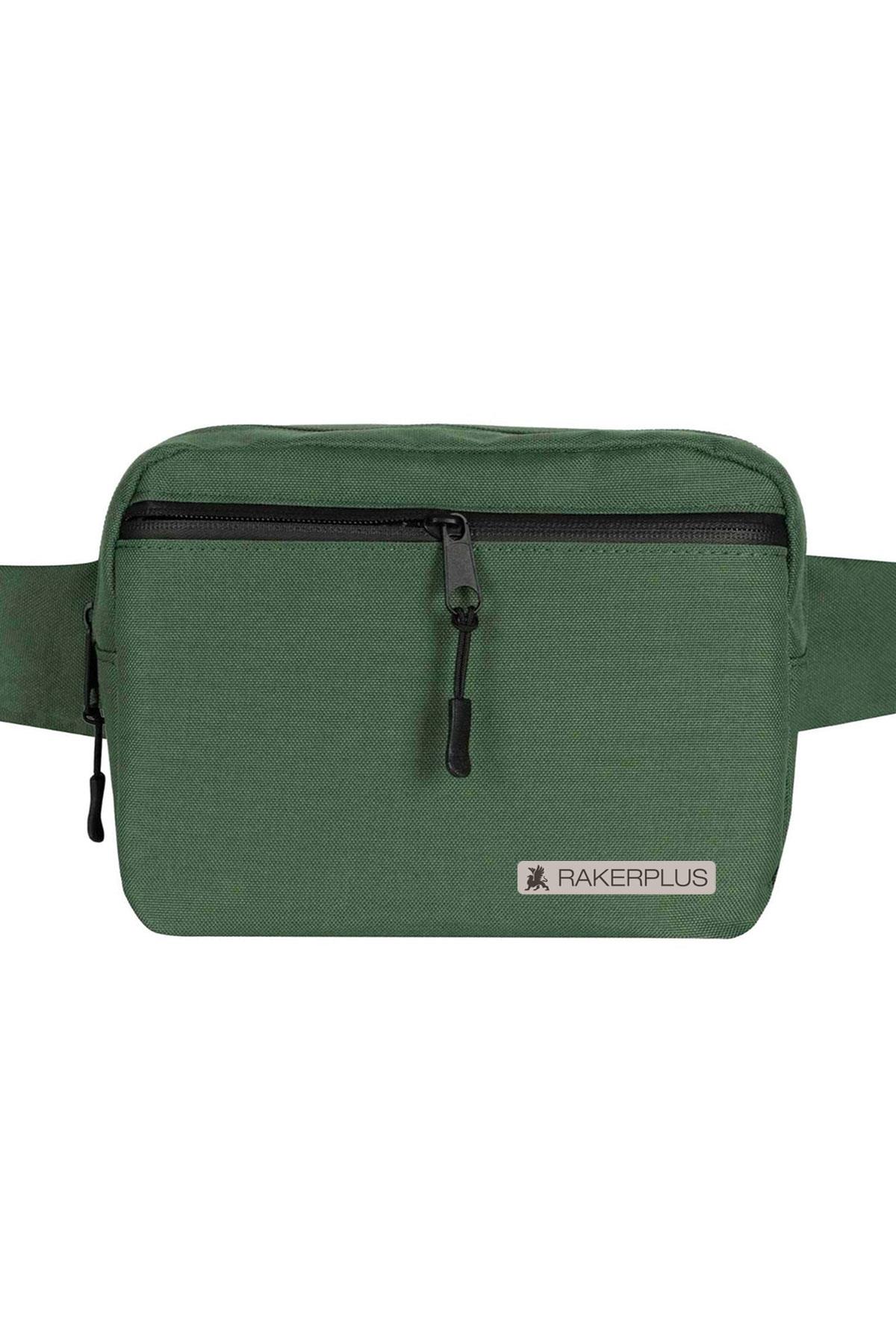 Rakerplus Yeşil Unisex Minimal 21x15x5 cm Bel ve Göğüs Çantası RC-0001-Y