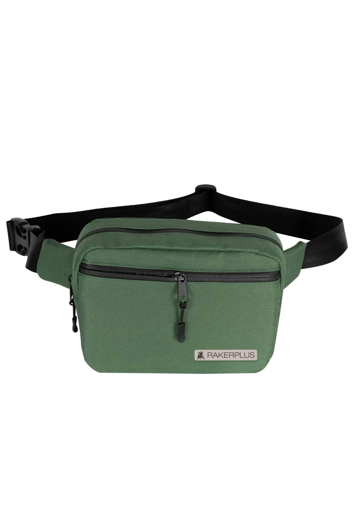 Rakerplus Yeşil Unisex Minimal 21x15x5 cm Bel ve Göğüs Çantası RC-0001-Y