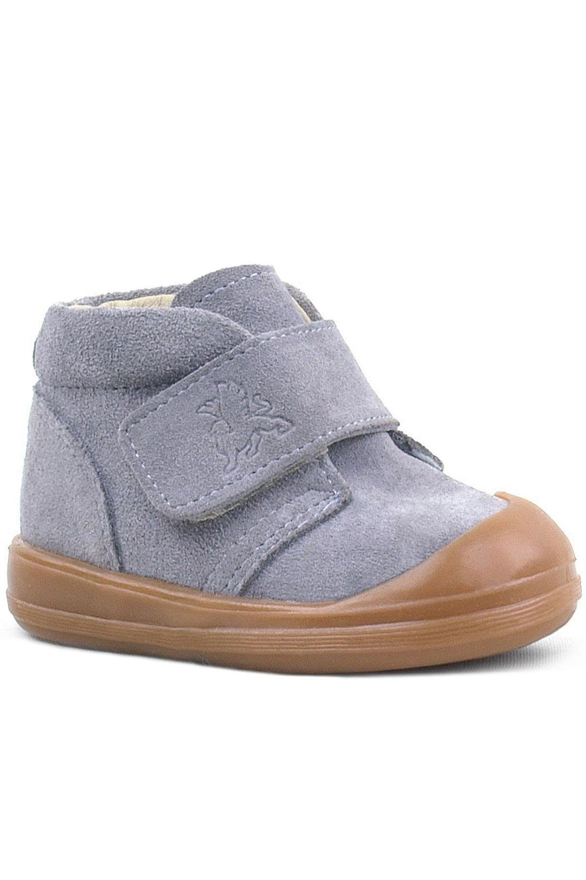 Rakerplus Yoohoo Genuine Leather Gray Unisex Baby Boots R400-GR.19