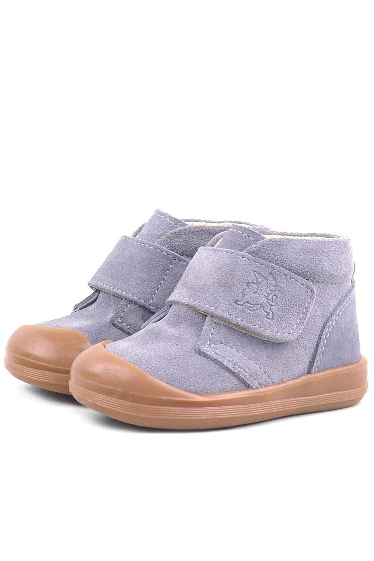 Rakerplus Yoohoo Genuine Leather Gray Unisex Baby Boots R400-GR.19