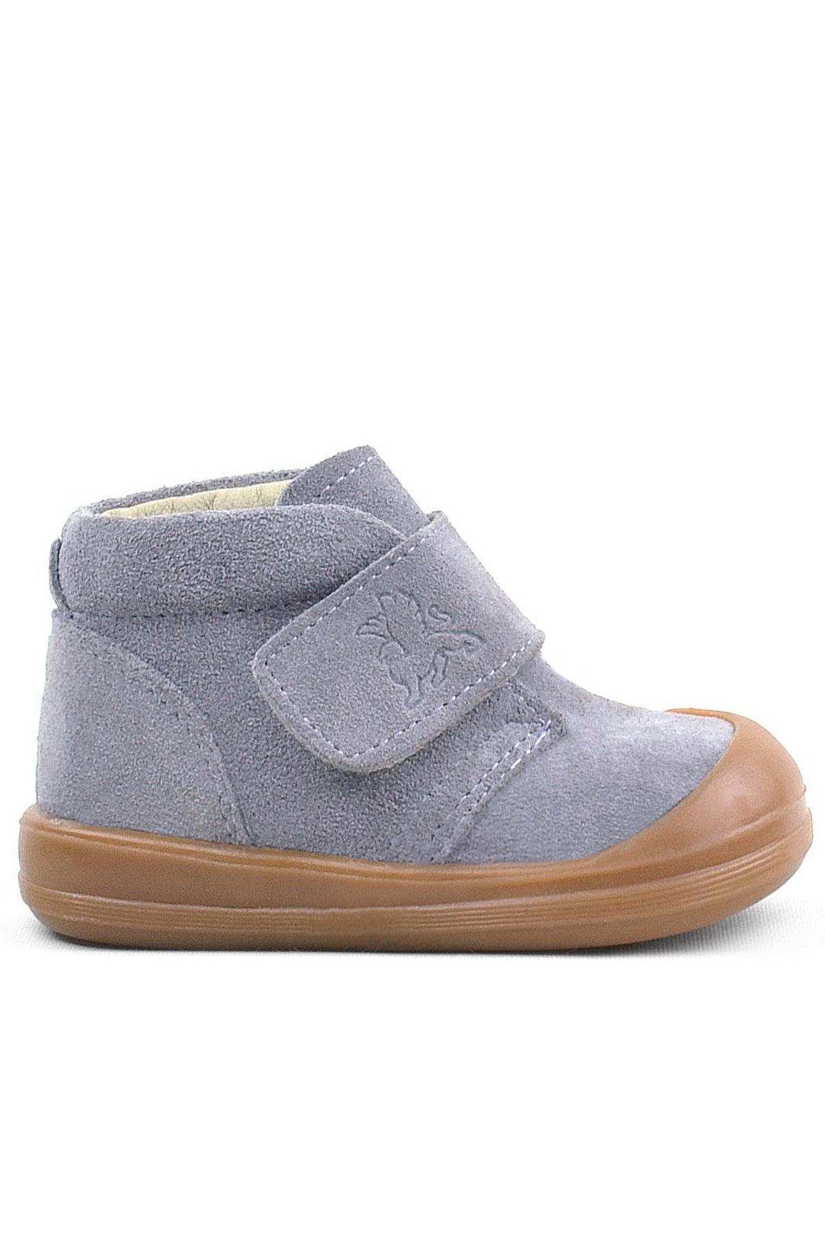 Rakerplus Yoohoo Genuine Leather Gray Unisex Baby Boots R400-GR.19