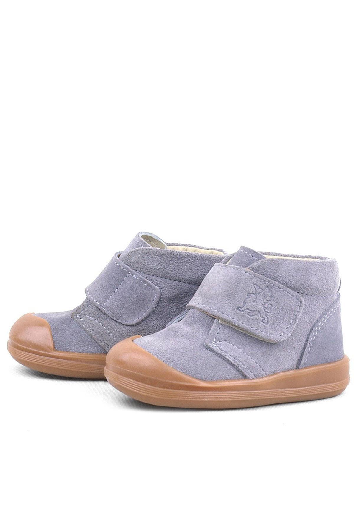 Rakerplus Yoohoo Genuine Leather Gray Unisex Baby Boots R400-GR.19