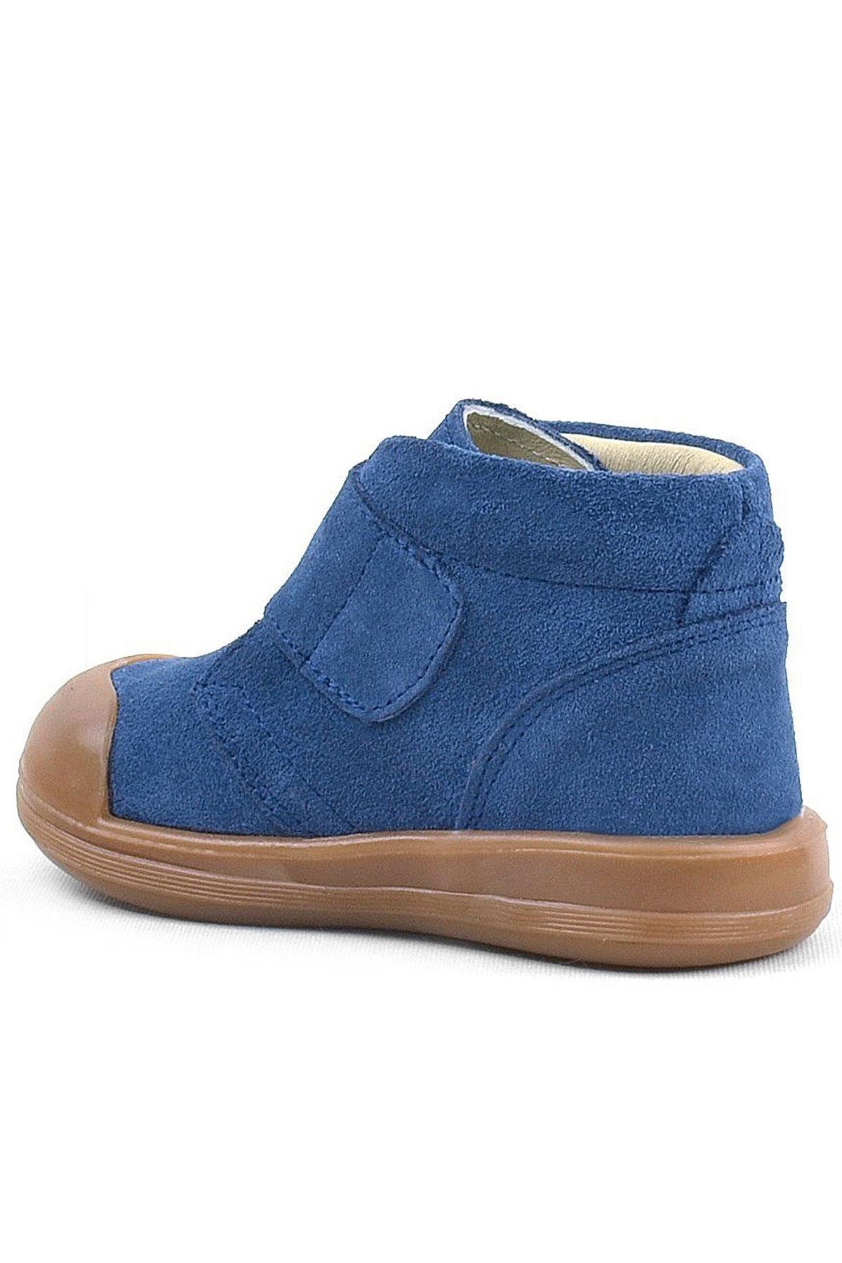 Rakerplus Yoohoo Genuine Leather Navy Blue Unisex Baby Boots R400-L.19