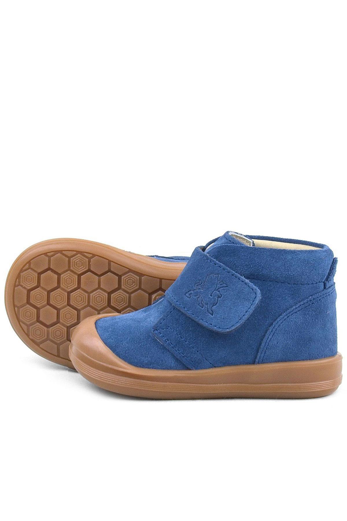 Rakerplus Yoohoo Genuine Leather Navy Blue Unisex Baby Boots R400-L.19