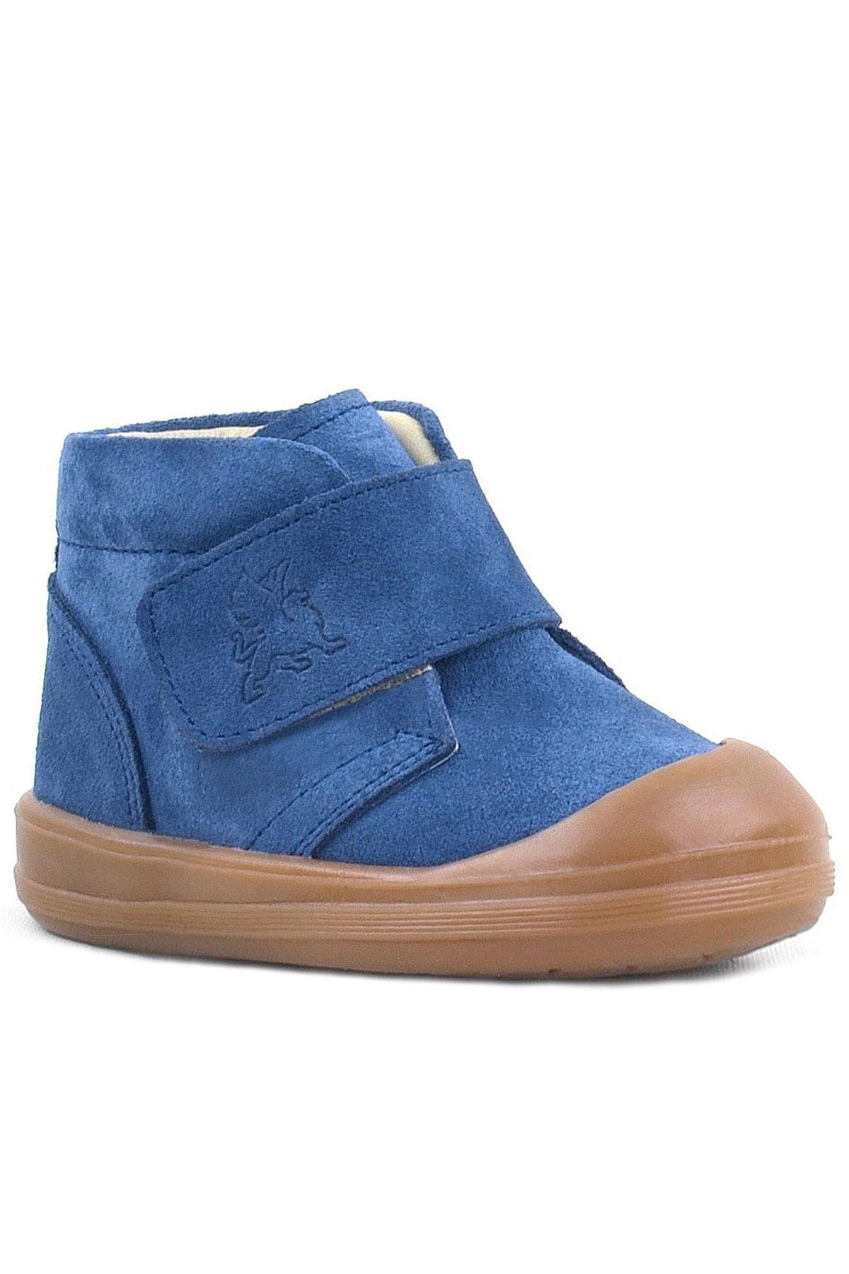 Rakerplus Yoohoo Genuine Leather Navy Blue Unisex Baby Boots R400-L.19